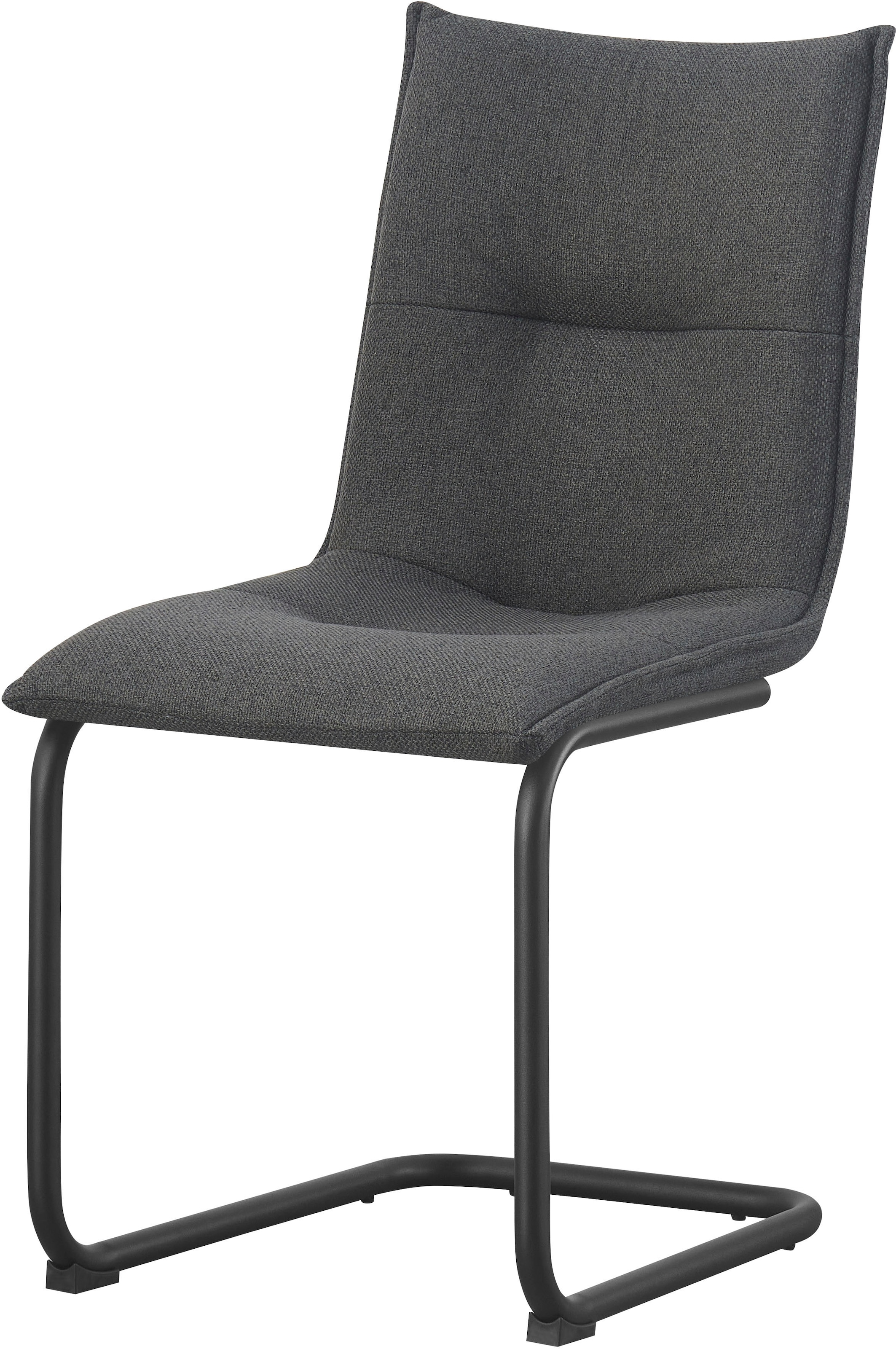 Home affaire Esszimmerstuhl »SARNIA, 2er Set, mit Metallgestell in matt schwarz« (Set) 2 Stk.in verschiedenen Farben, Belsatbarkeit pro Stuhl 120 kg, Velour Stoff