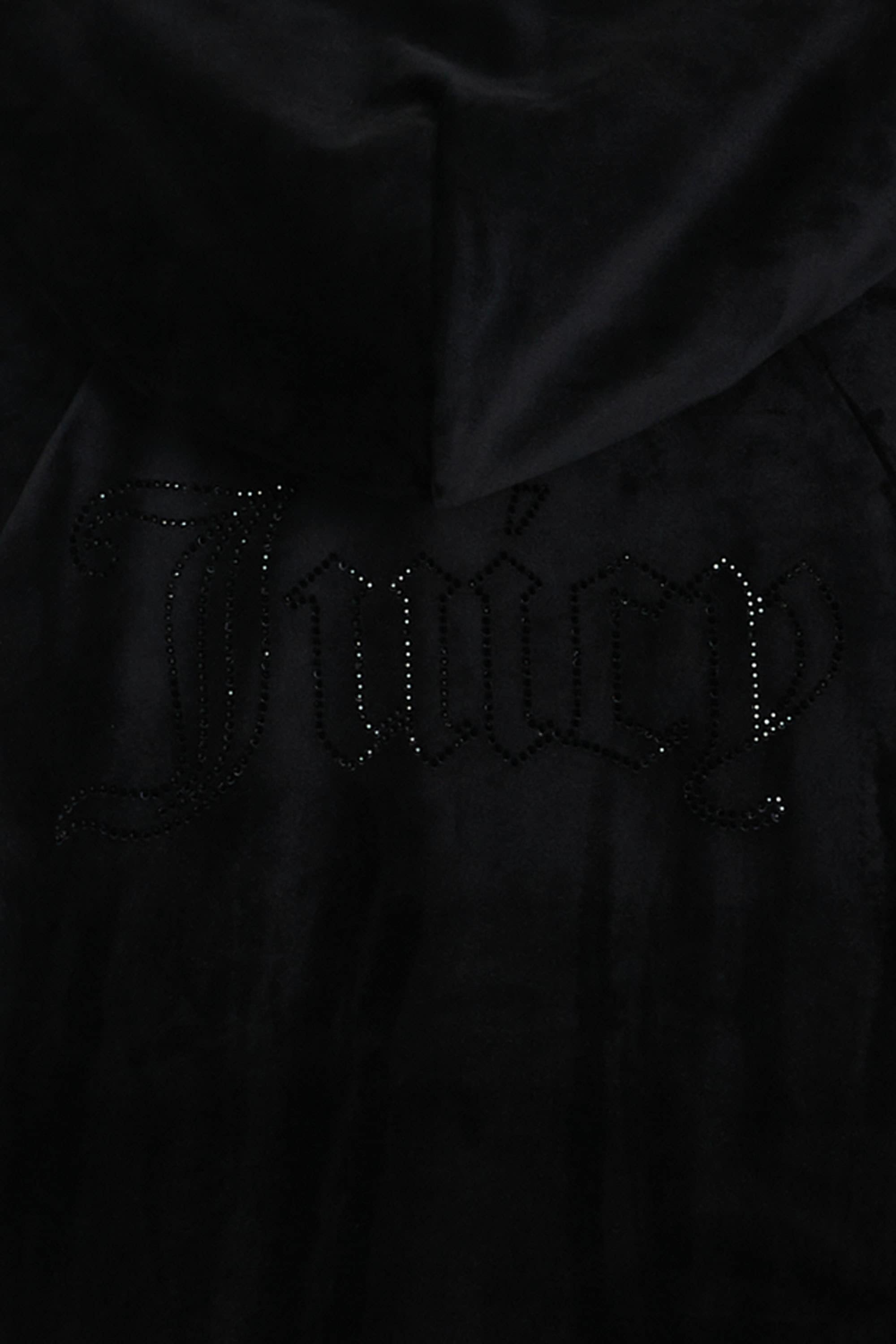 Juicy Couture Kapuzennickijacke »MADISON OUTLINE HOODIE WITH DIAMANTE BRA Damen« mit Kapuze