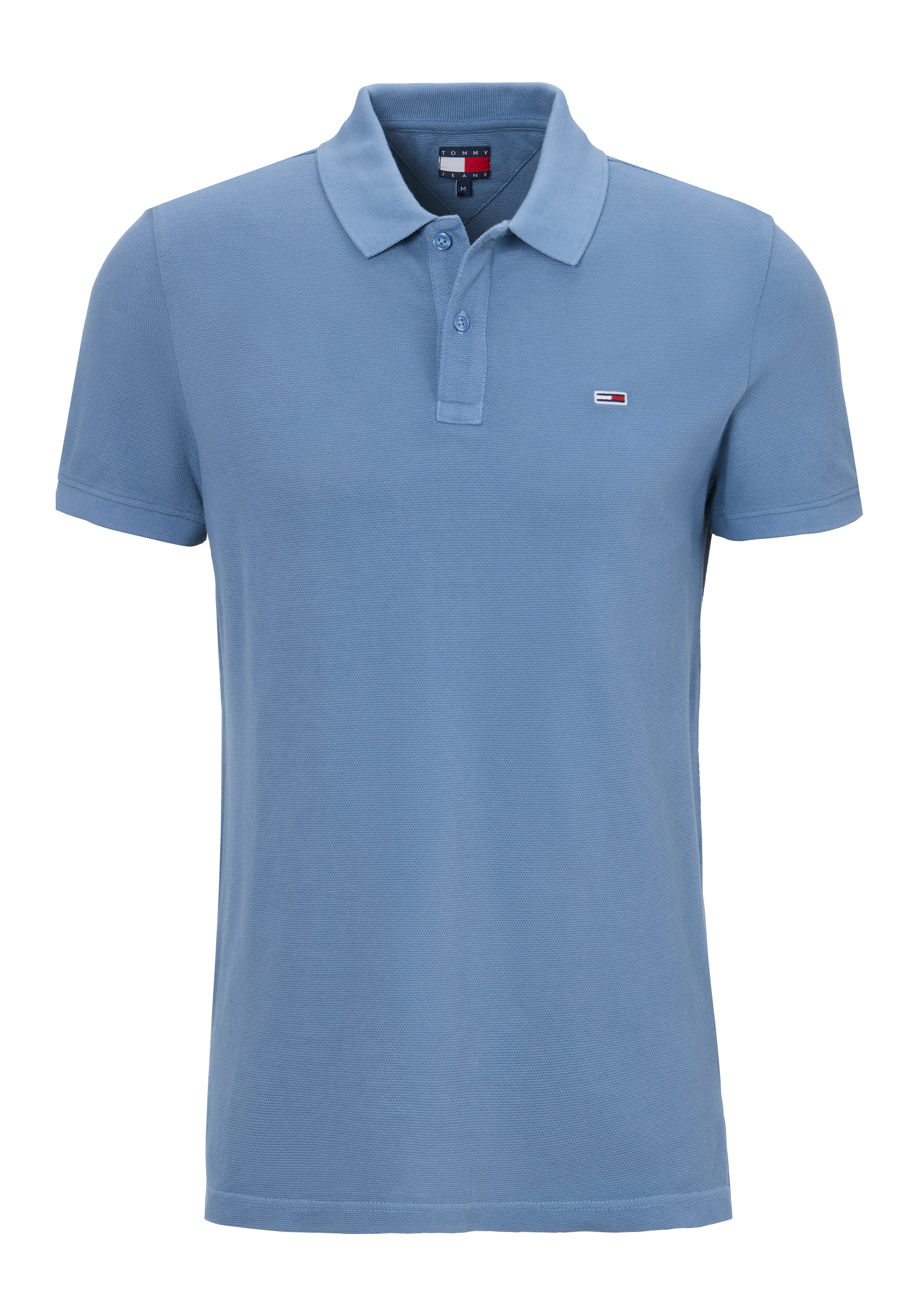 TOMMY JEANS Poloshirt »TJM SLIM ESSENTIAL GD POLO SS«, mit Logostickerei