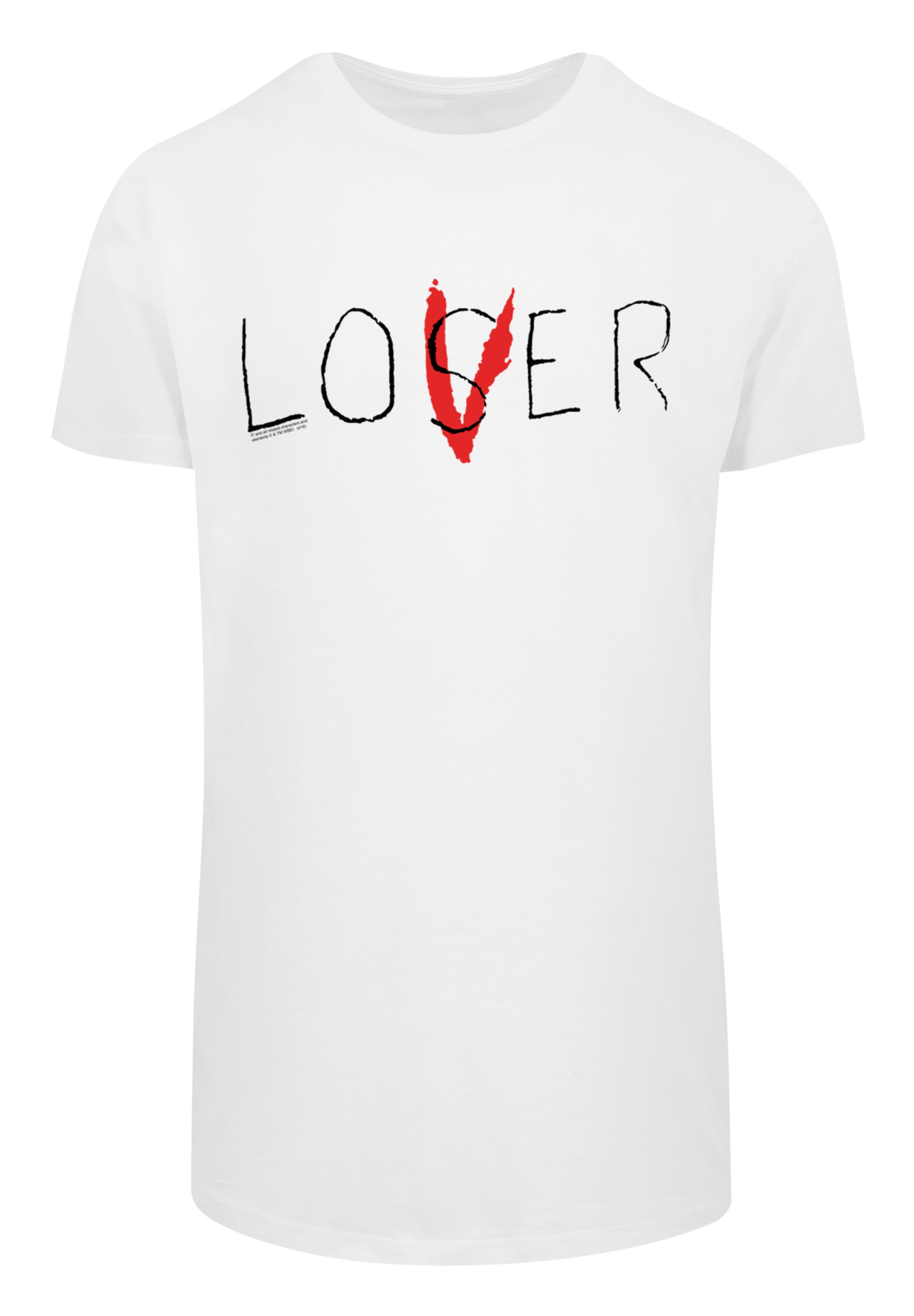 F4NT4STIC Kurzarmshirt »F4NT4STIC Herren IT Loser Lover and IT 2017 with Shaped Long Tee«