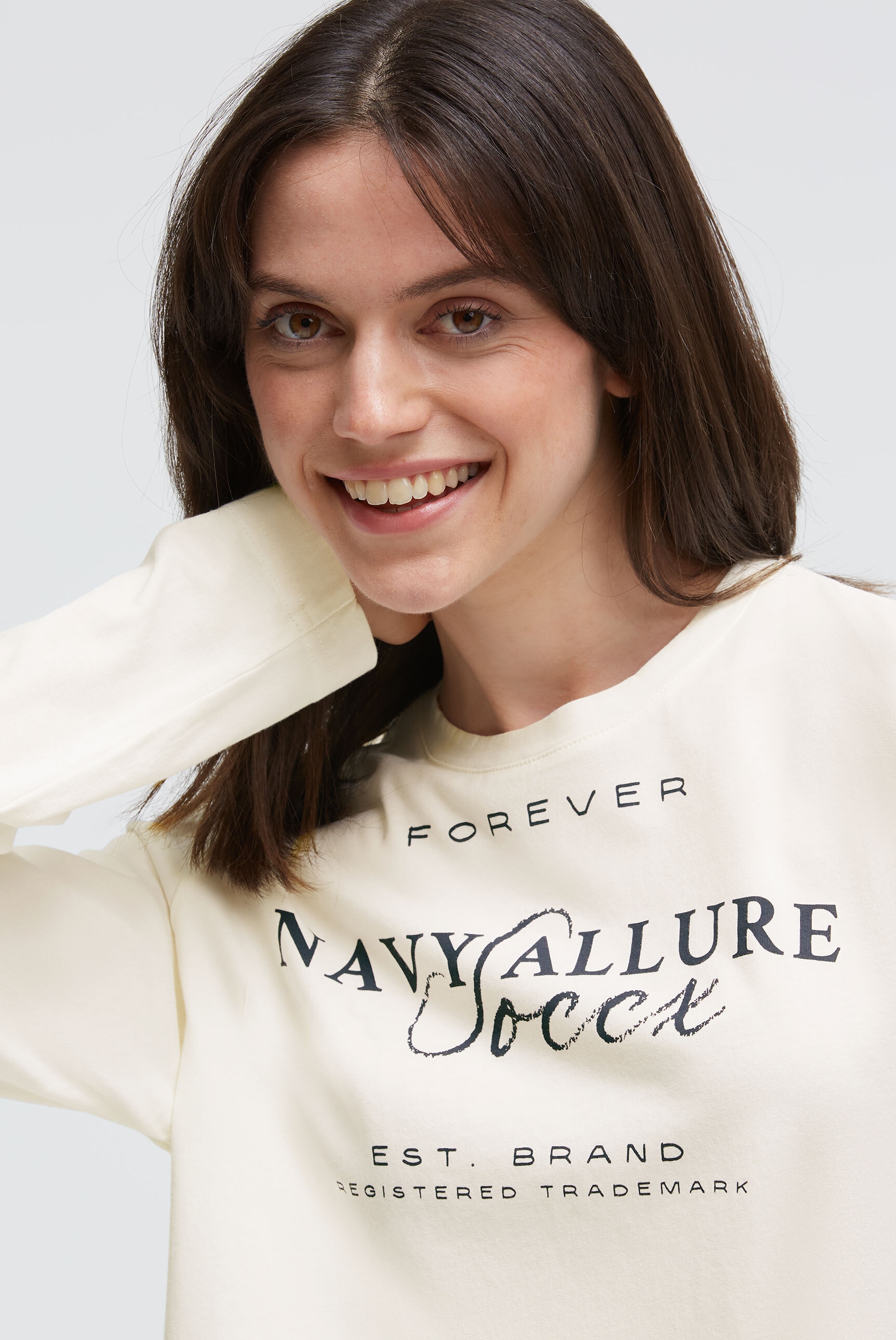 SOCCX Langarmshirt aus Baumwolle