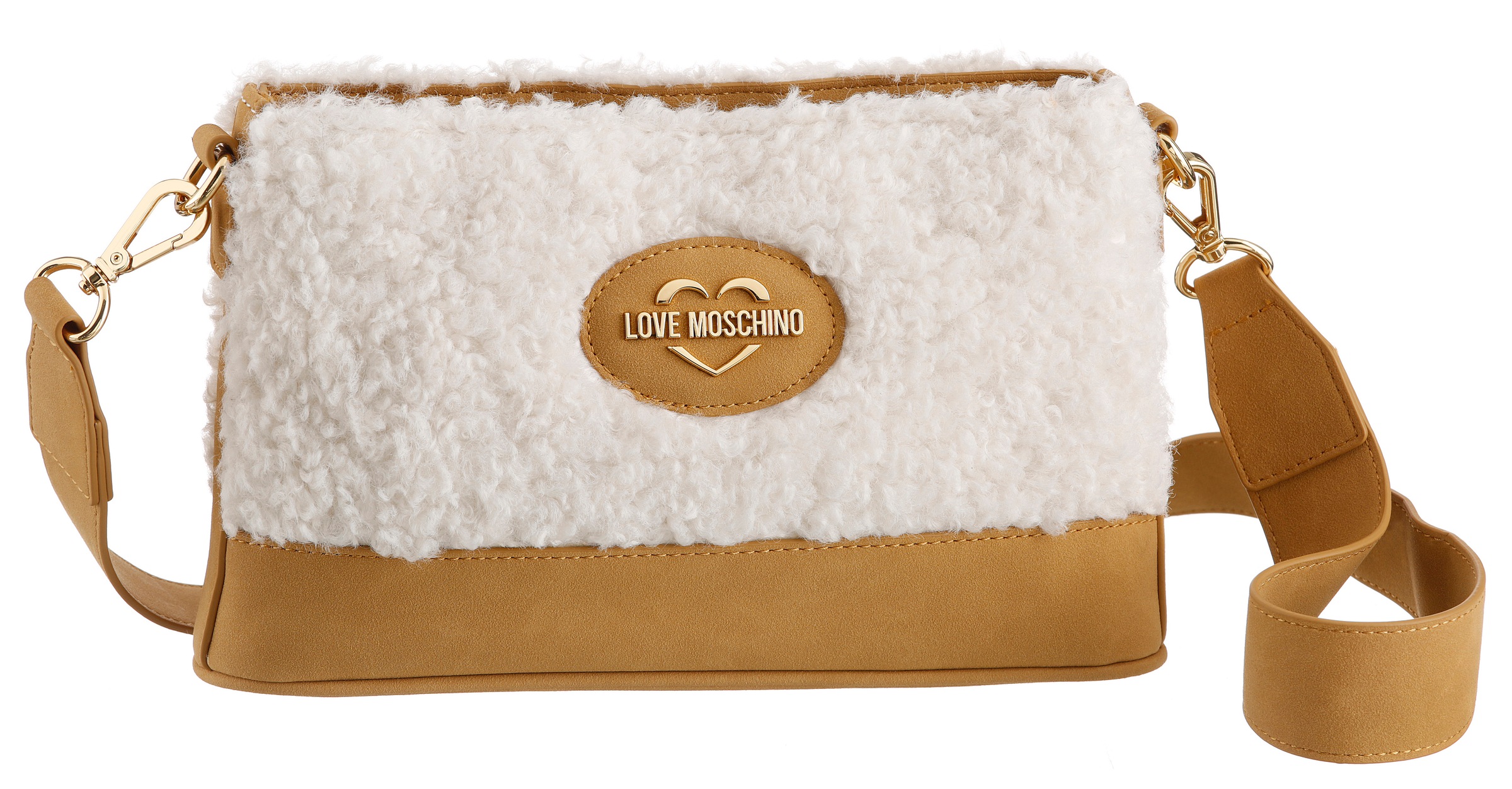 LOVE MOSCHINO Umhängetasche »LOVE FURRY« mit abnehmbaren Umhängeriemen