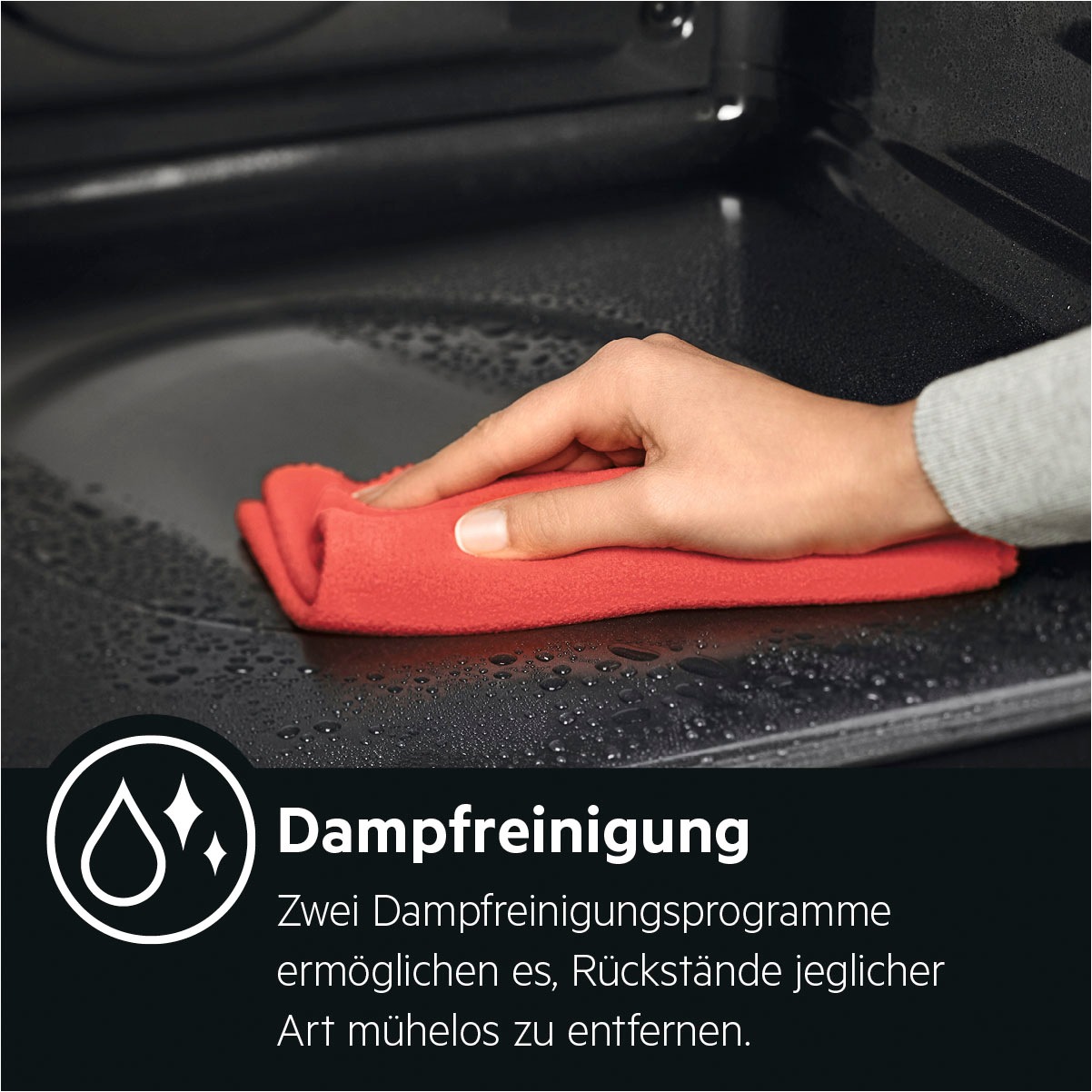 AEG Einbaubackofen Serie 8000 »BSE78228BM«, mit Vollauszug, Steam Clean