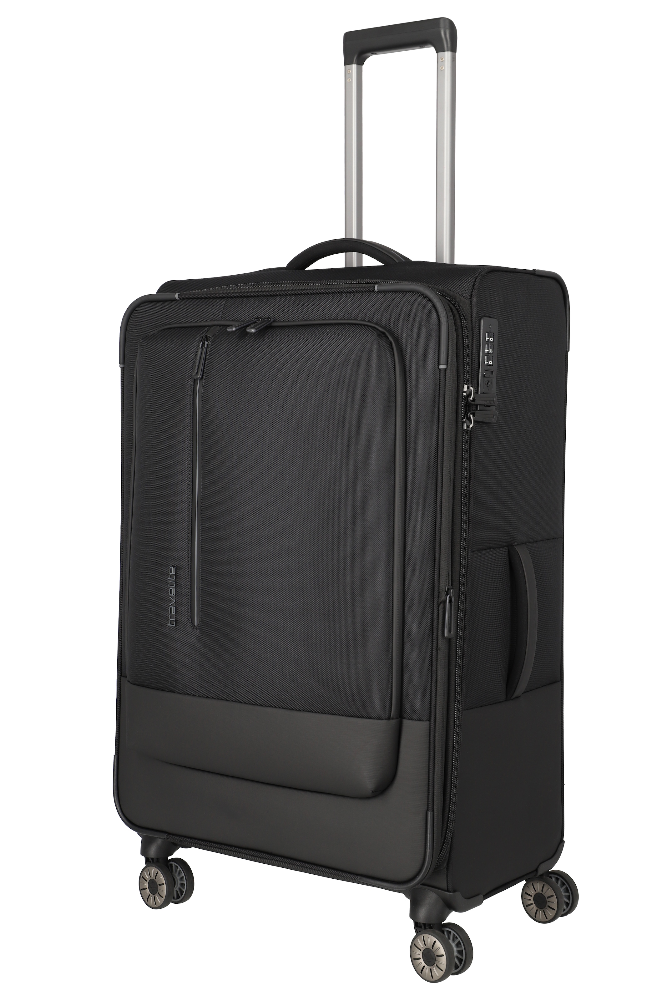 travelite Weichgepäck-Trolley "CROSSLITE Reisekoffer Weichgepäck" 88 l 4 Rollen Koffer, mit TSA-Schloss, wasserabweisendes Material