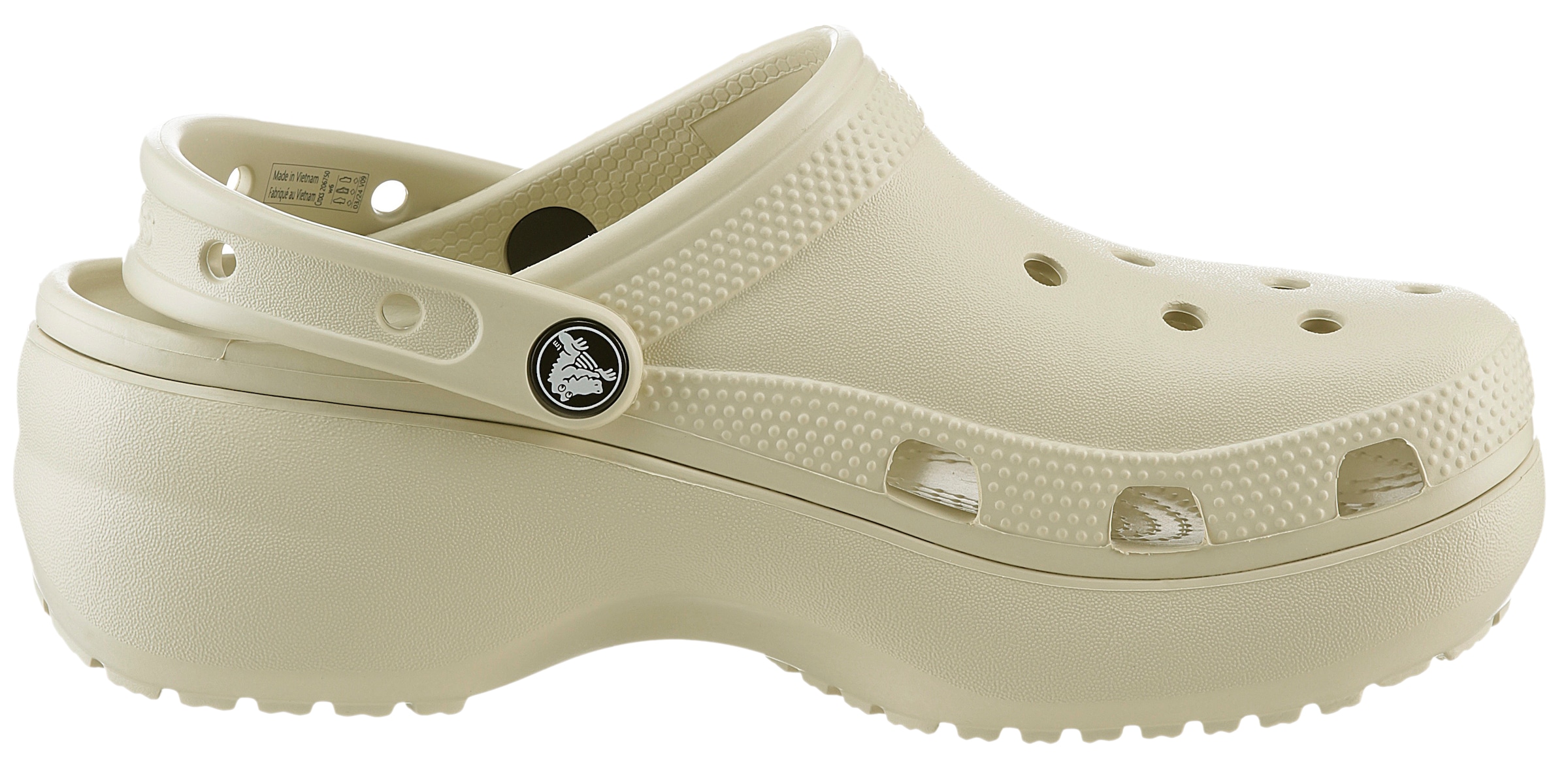 Crocs Clog »Classic Platform Clog W«, Plateau, Sommerschuh, Schlappen, Hausschuh, trendige Plateausohle