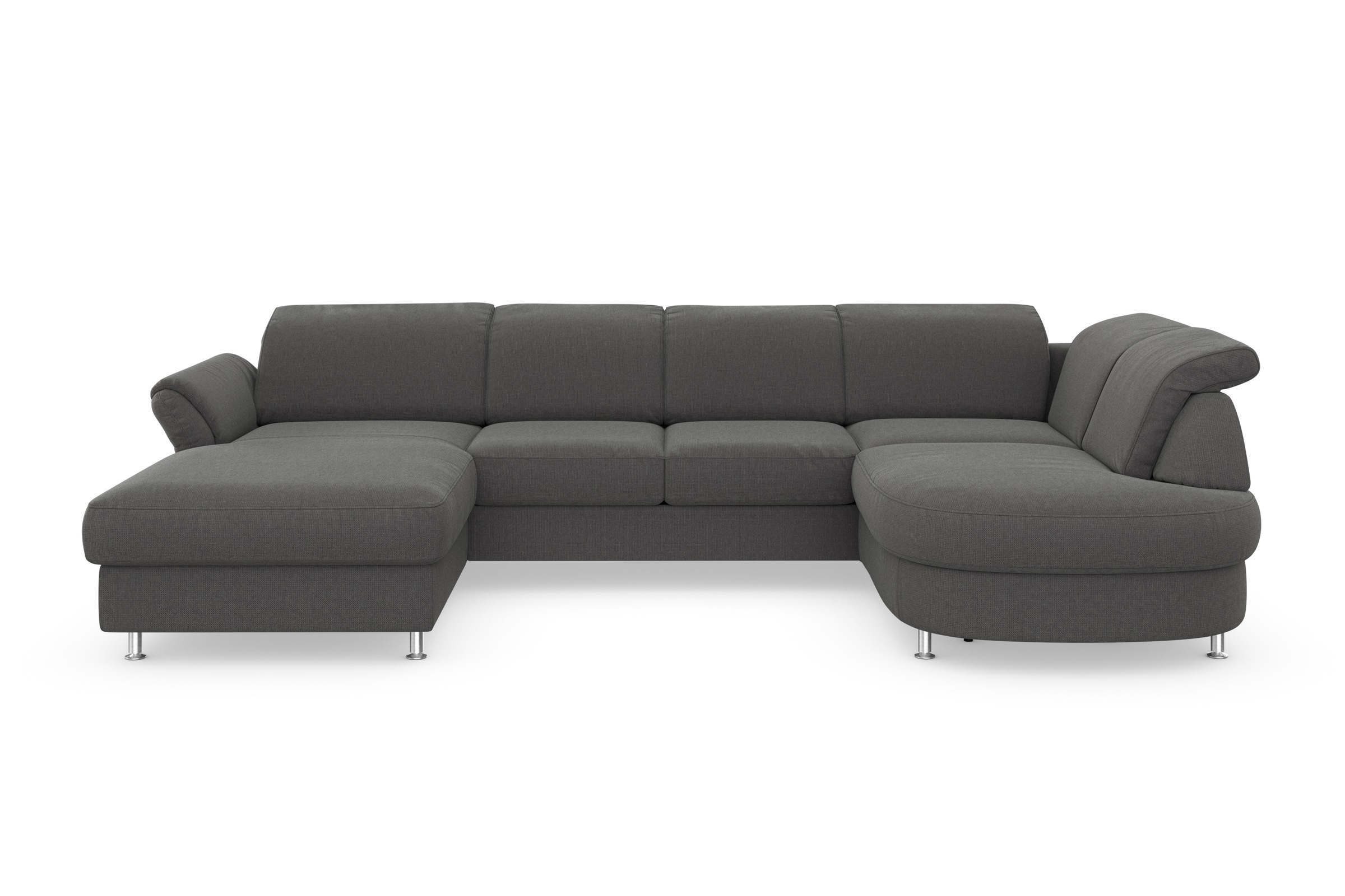 sit&more Wohnlandschaft »Apulia U-Form«, wahlweise Bettfunktion, Bettkasten und Kopf- und Armteilverstellung