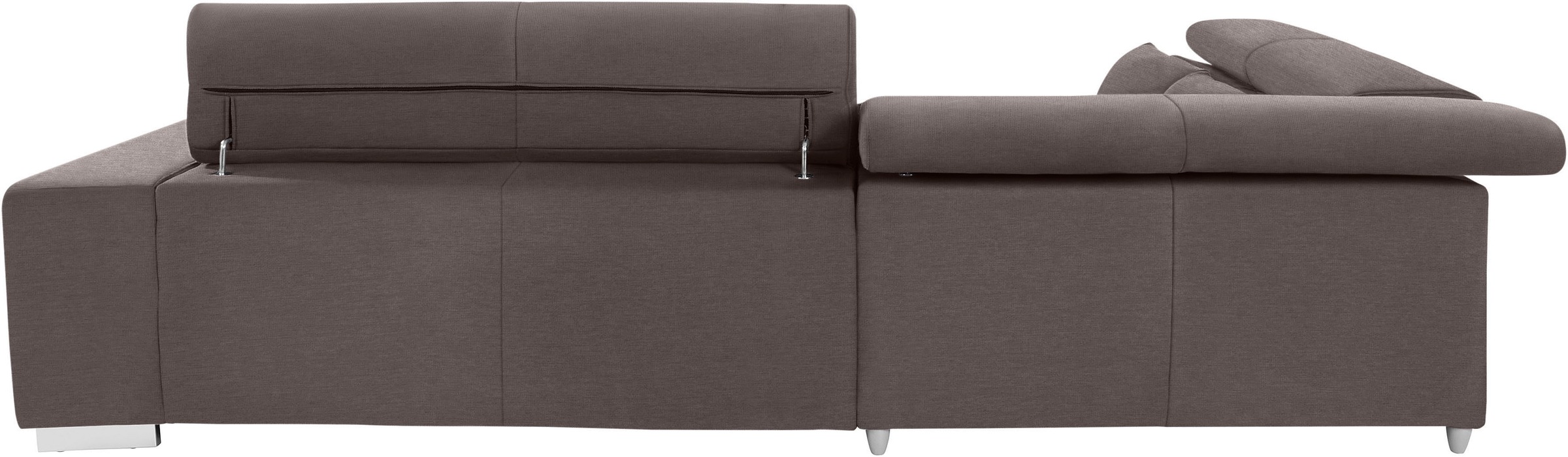 COTTA Ecksofa »Orion L-Form«, mit Ottomane, inklusive verstellbarer Kopfstützen und 5 Nierenkissen
