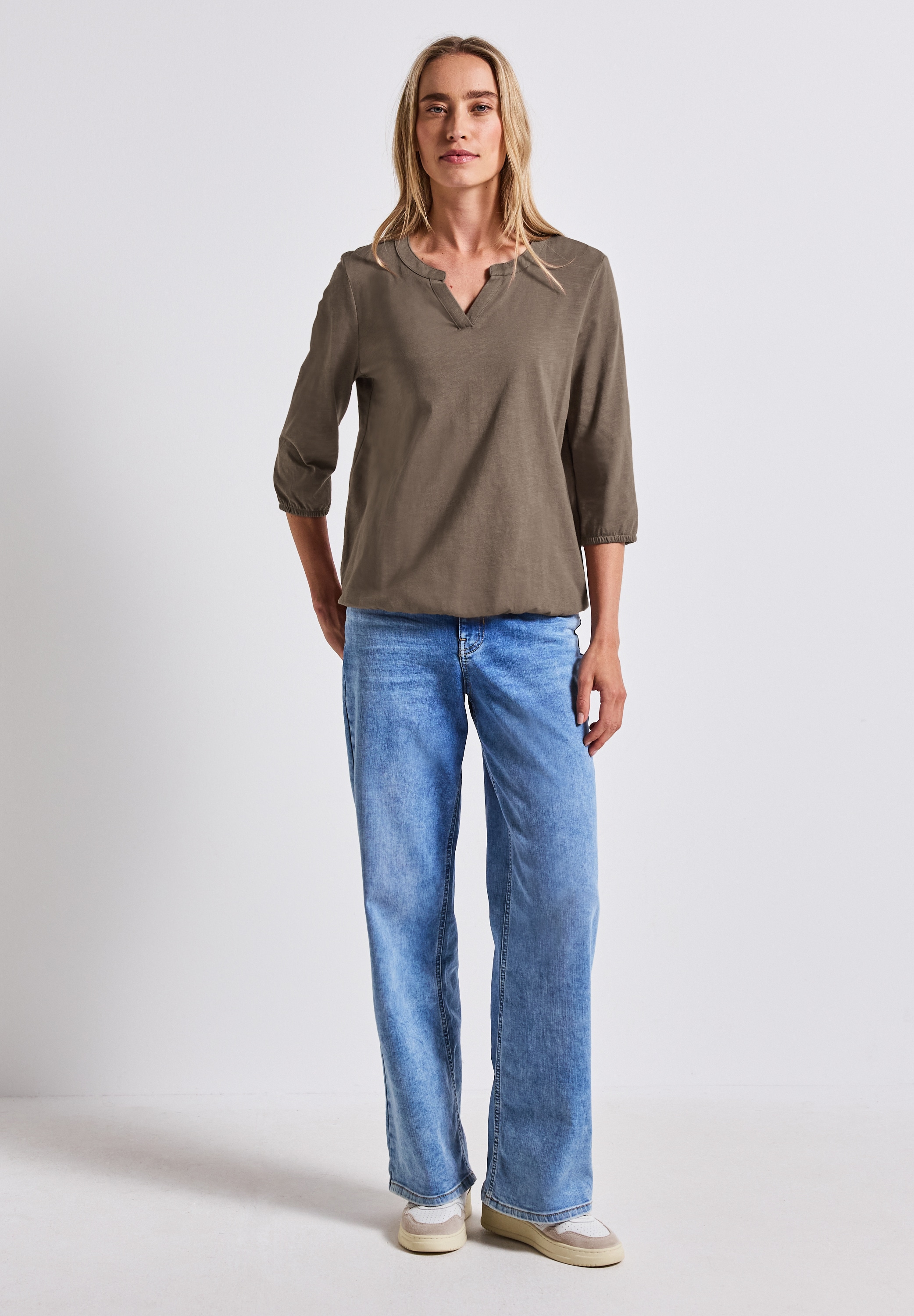 STREET ONE T-Shirt, aus reiner Baumwolle