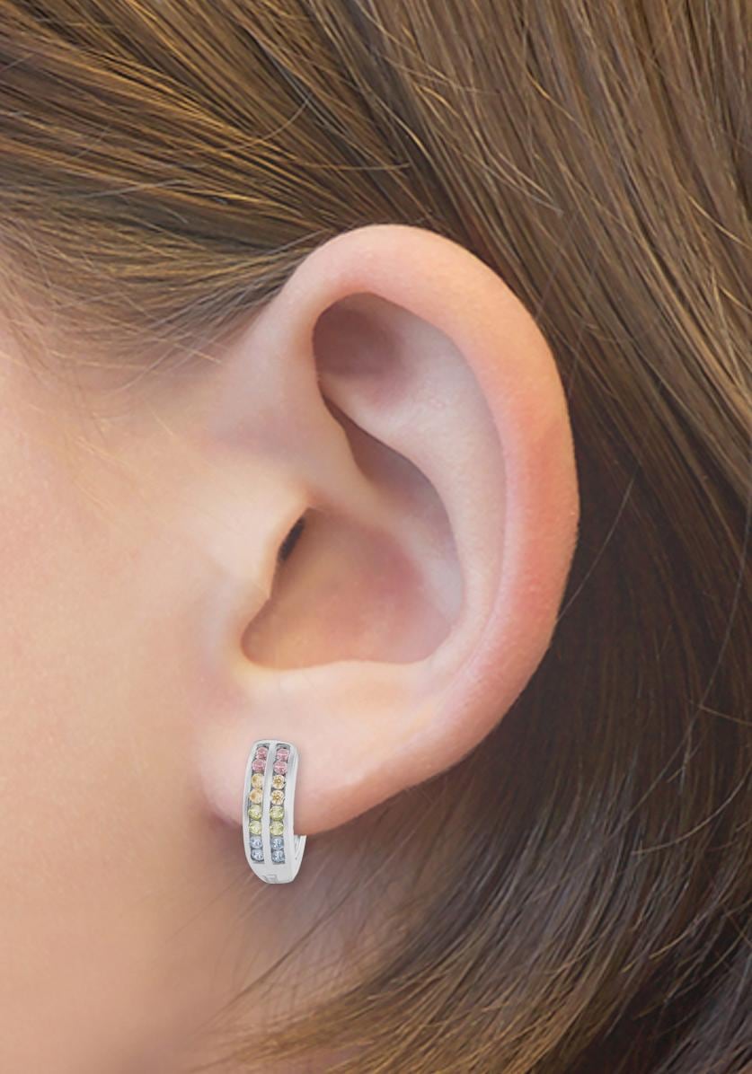 Prinzessin Lillifee Paar Creolen »2024374«, mit Zirkonia (synth.)