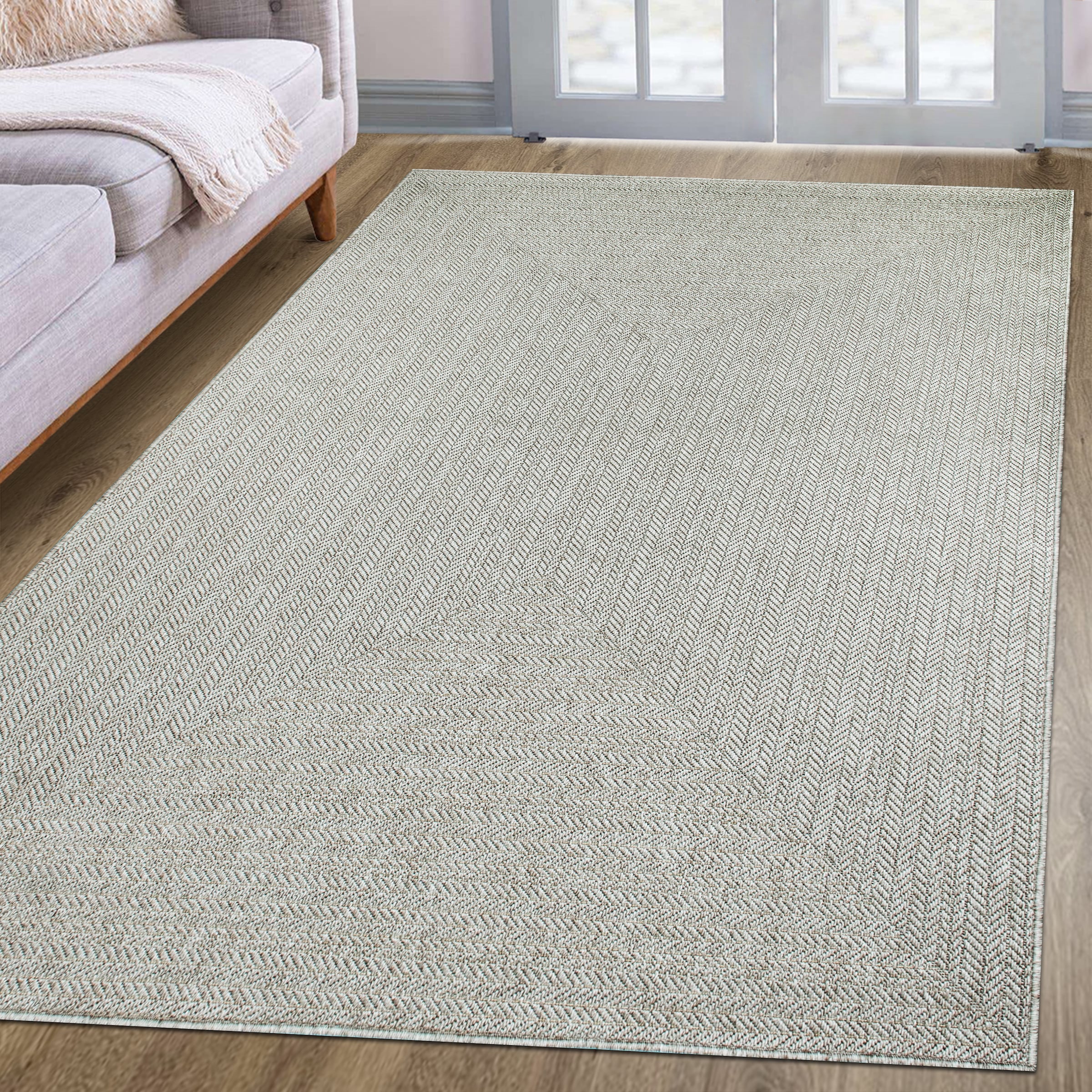 OTTO home Teppich "Aliv, Fischgräten-Design auch für Balkon und Terrasse" r günstig online kaufen