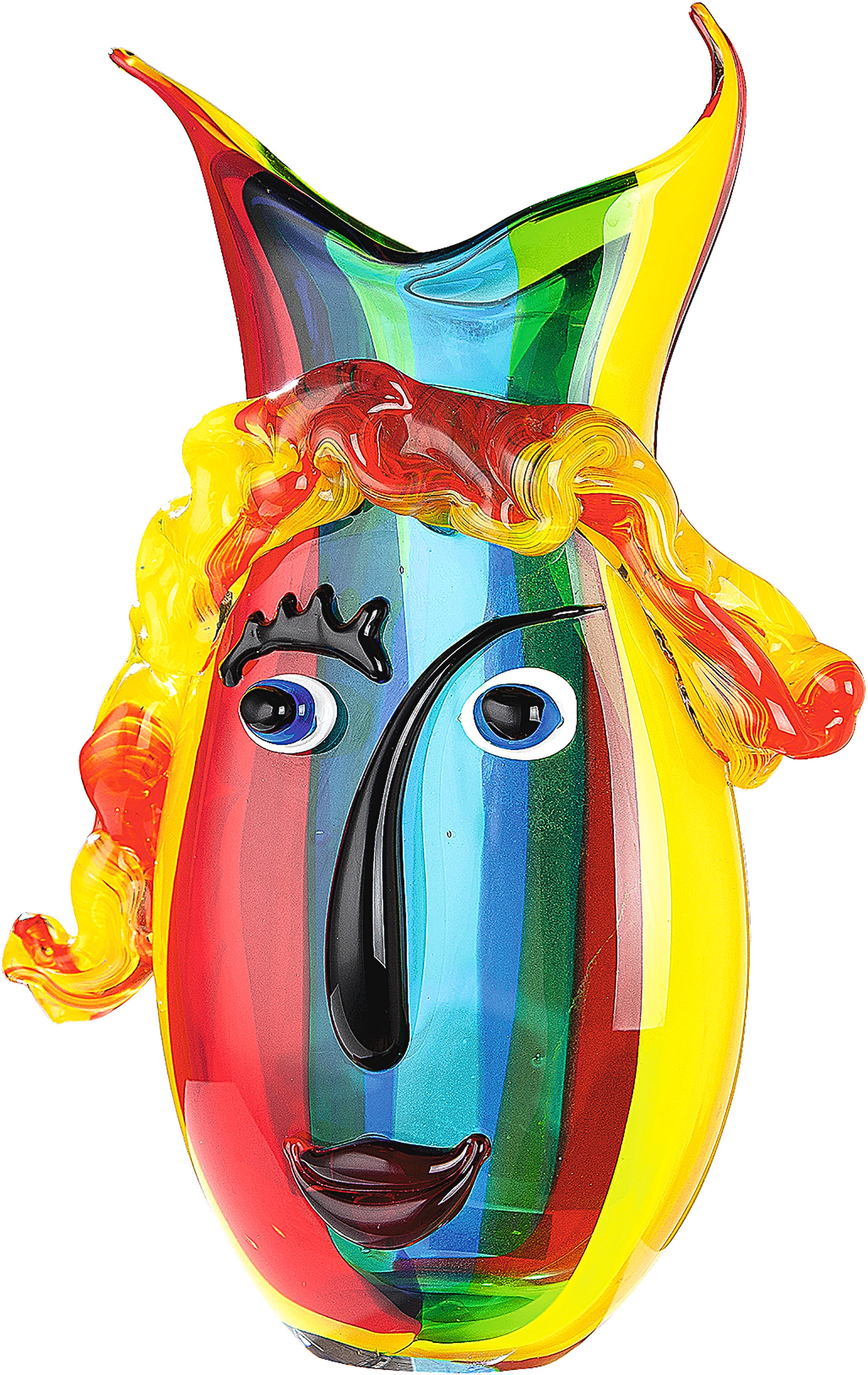 GILDE GLAS art Tischvase "Rainbow" aus Glas, Höhe ca. 37 cm