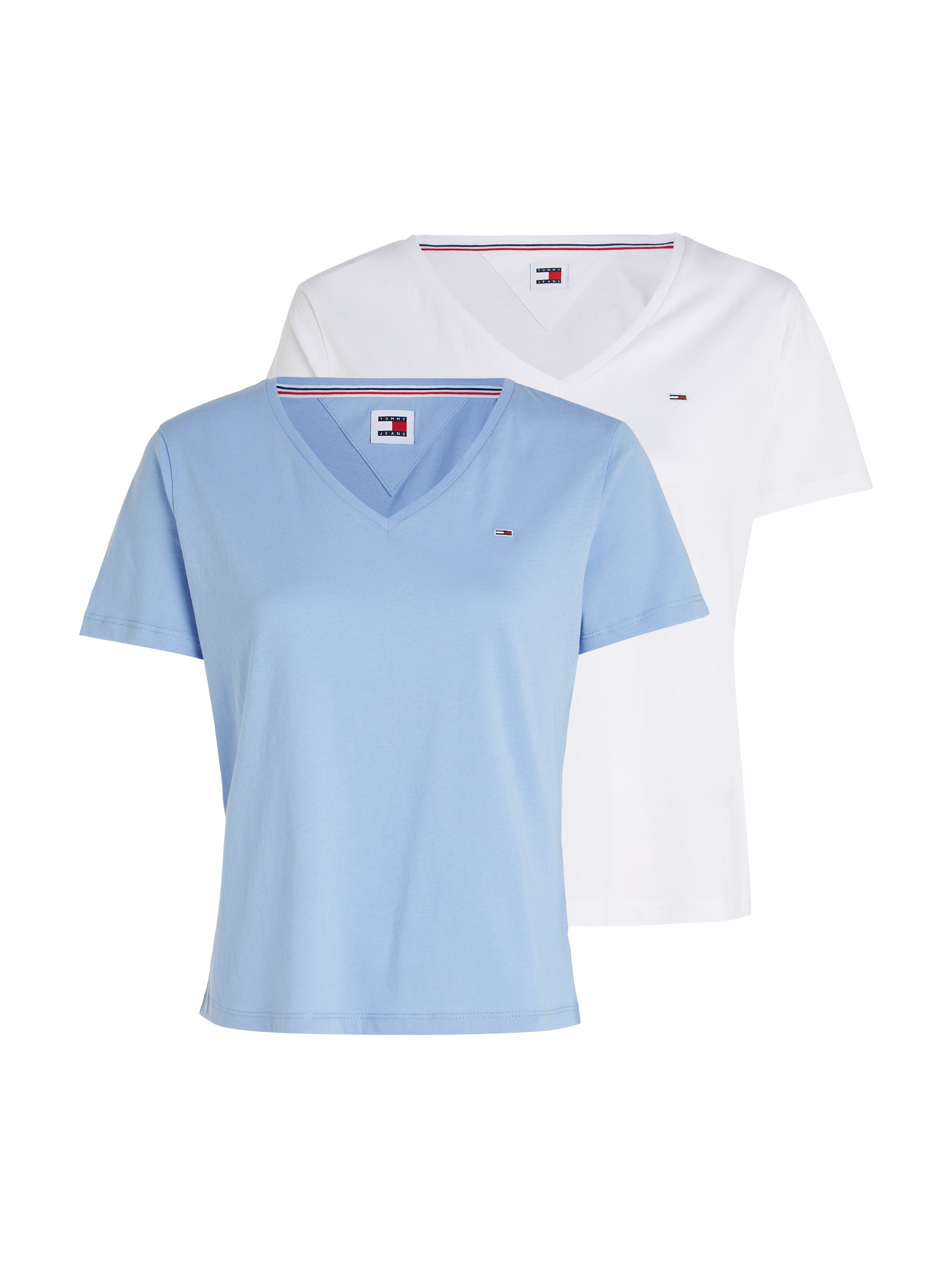 Rundhalsshirt »TJW 2PACK SOFT JERSEY TEE«, (2 tlg., 2er-Pack), mit Tommy Jeans...