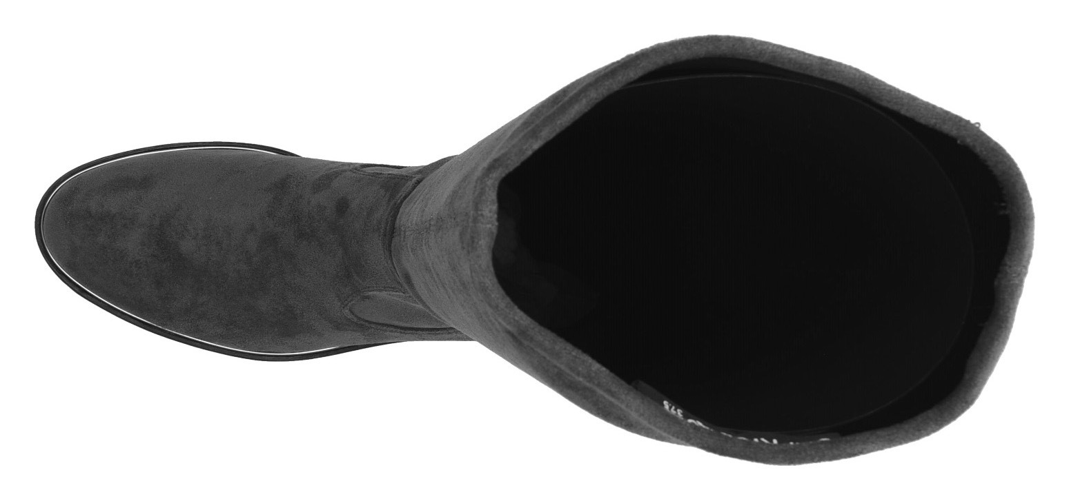 Caprice Schlupfstiefel, Blockabsatz, Langschaftstiefel in klassischer Linie, XS Schaft