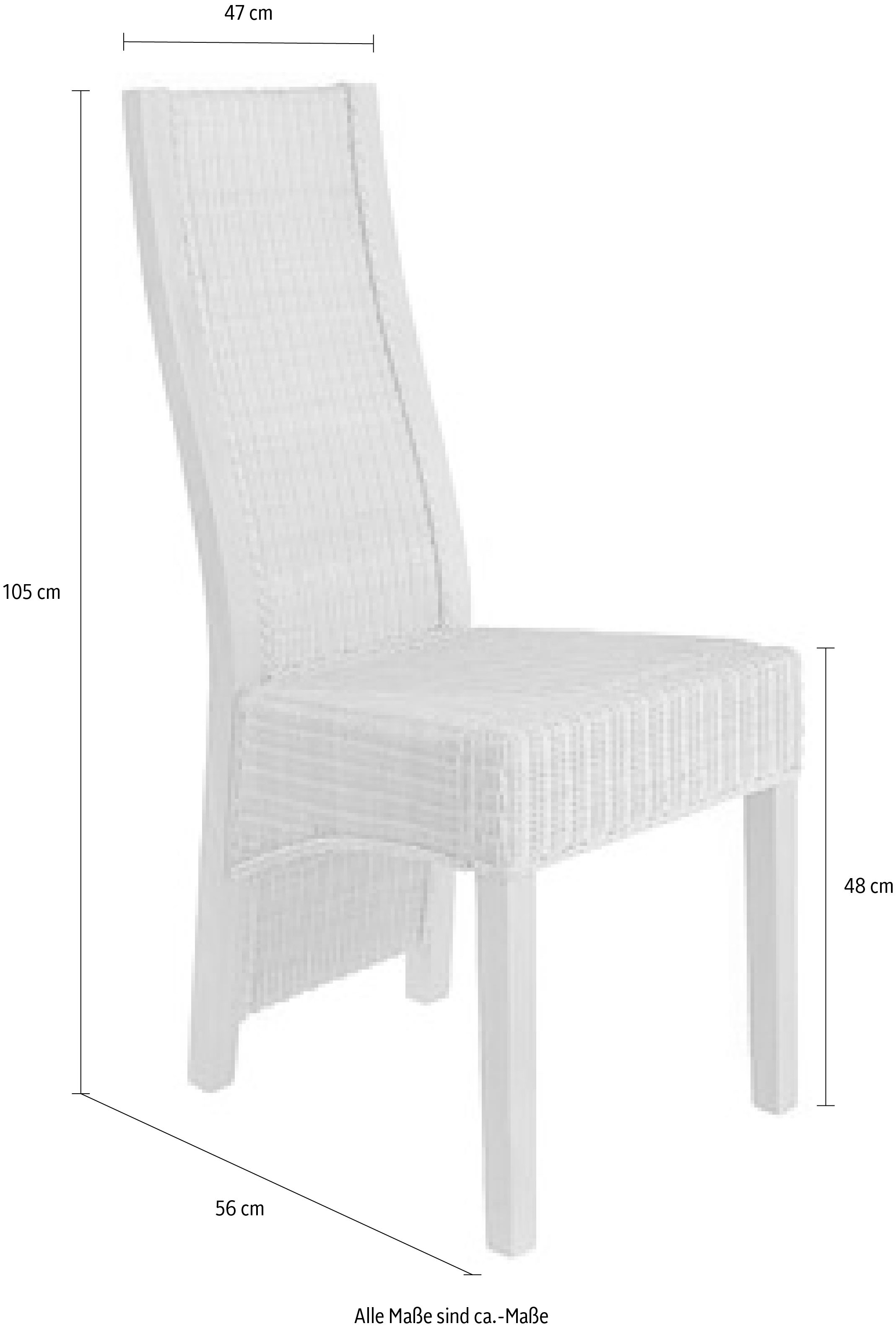 Home affaire Rattanstuhl "Stuhlparade" (Set) 2 Stk. günstig online kaufen