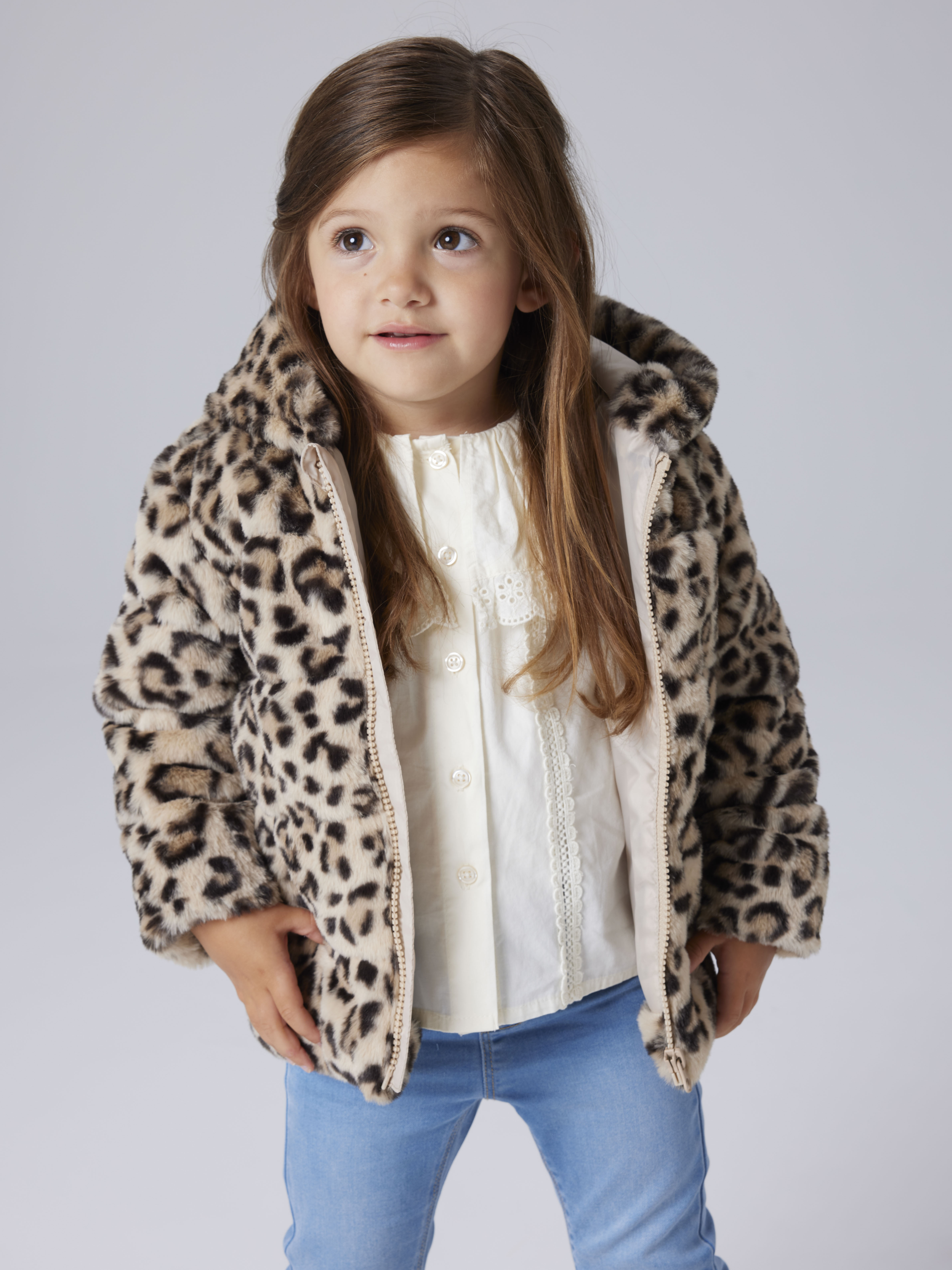 Name It Fellimitatjacke "NMFMILA JACKET W HOOD PB" mit Kapuze Kunstfaser