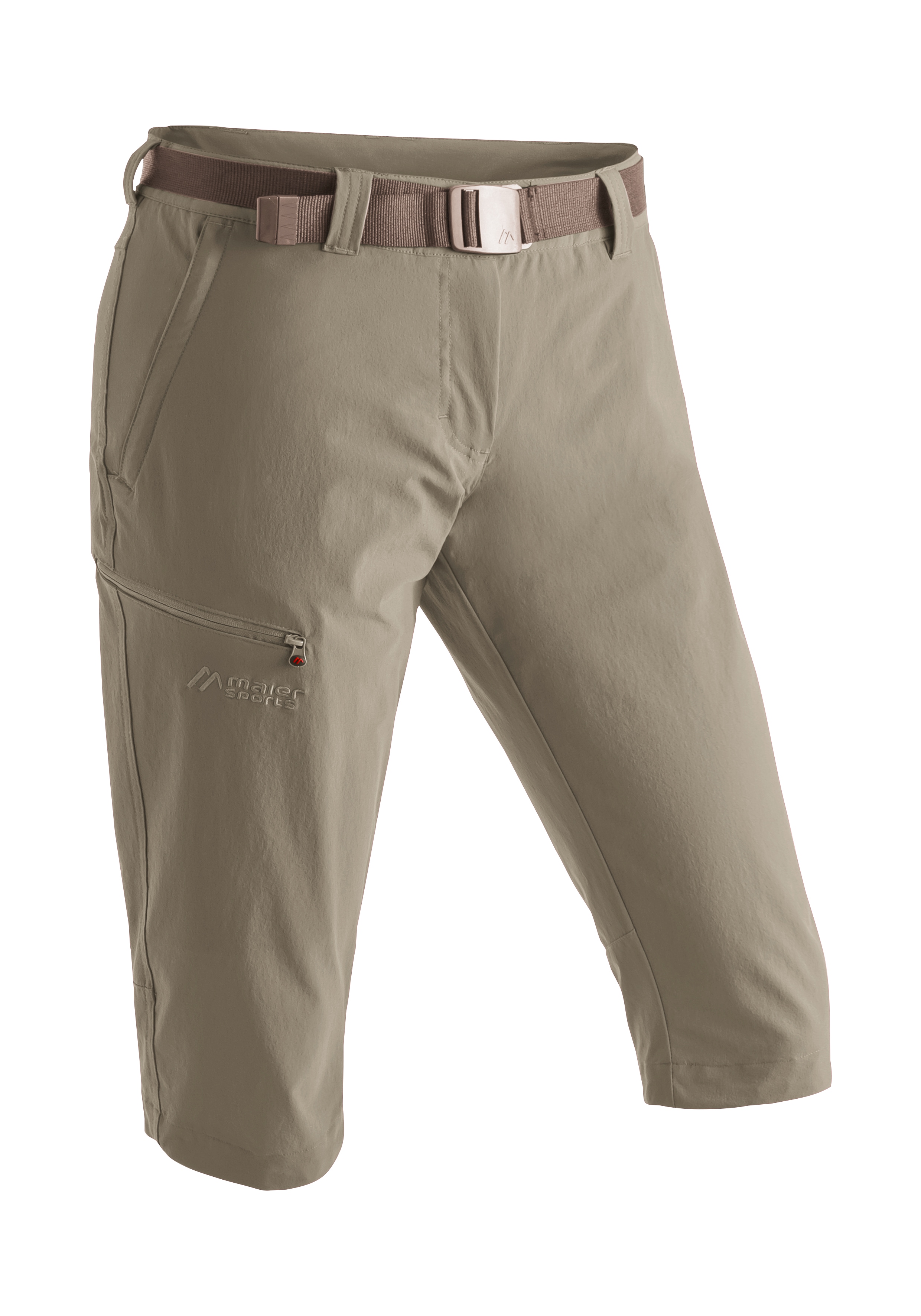 Maier Sports 1100000002199 "Inara slim 3/4" Damen Wanderhose, atmungsaktive Outdoorhose, 3/4 Hose mit 3 Taschen