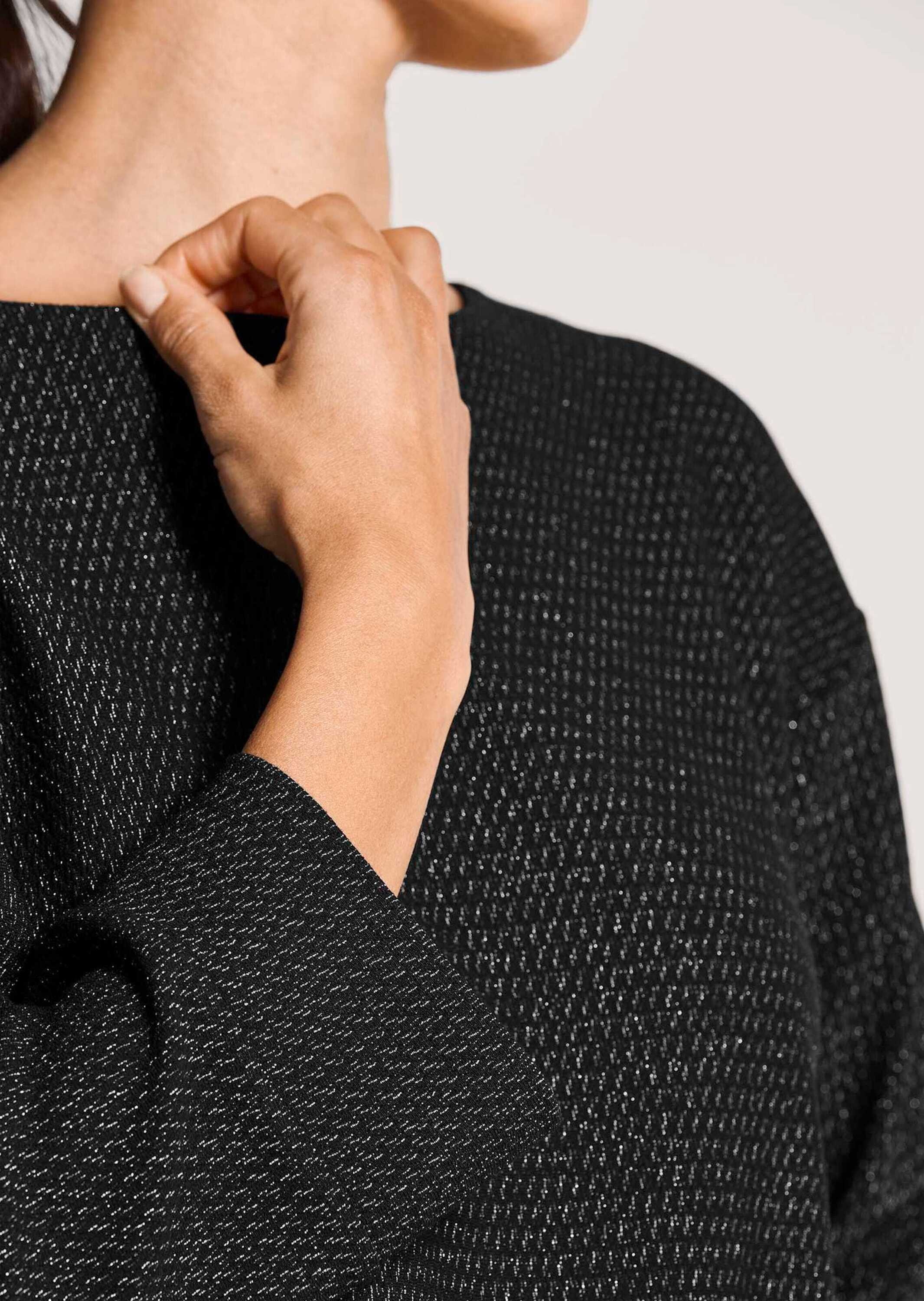 MADELEINE Langarmshirt »Sweatshirt Halbarm Glanzgarn-Oberteil«