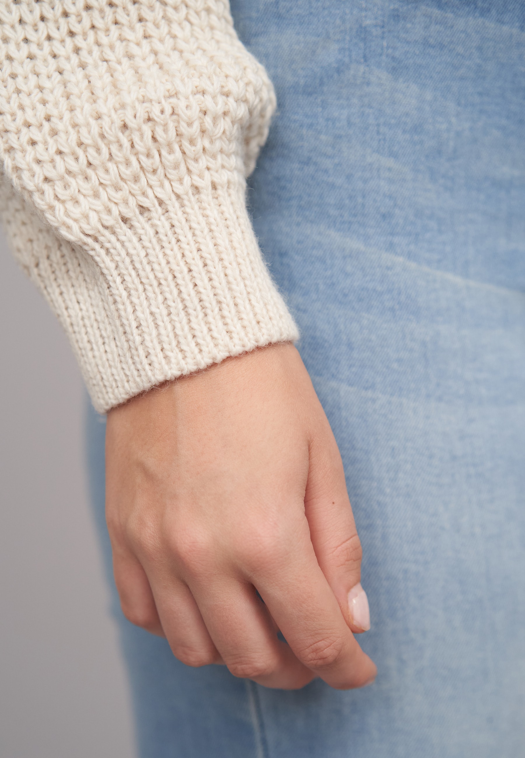 CLOUD 5IVE Fleecepullover »CLOUD 5IVE Knit Sweater with stripes«
