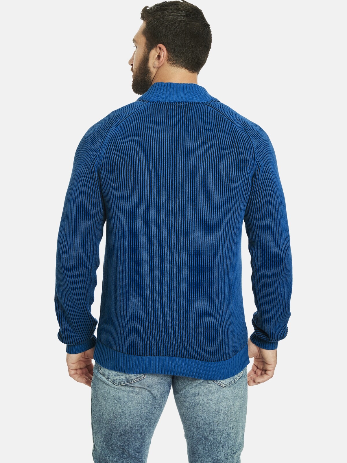 Jan Vanderstorm Strickjacke »Strickjacke VERMUNDUR«, in ansprechender Rippoptik