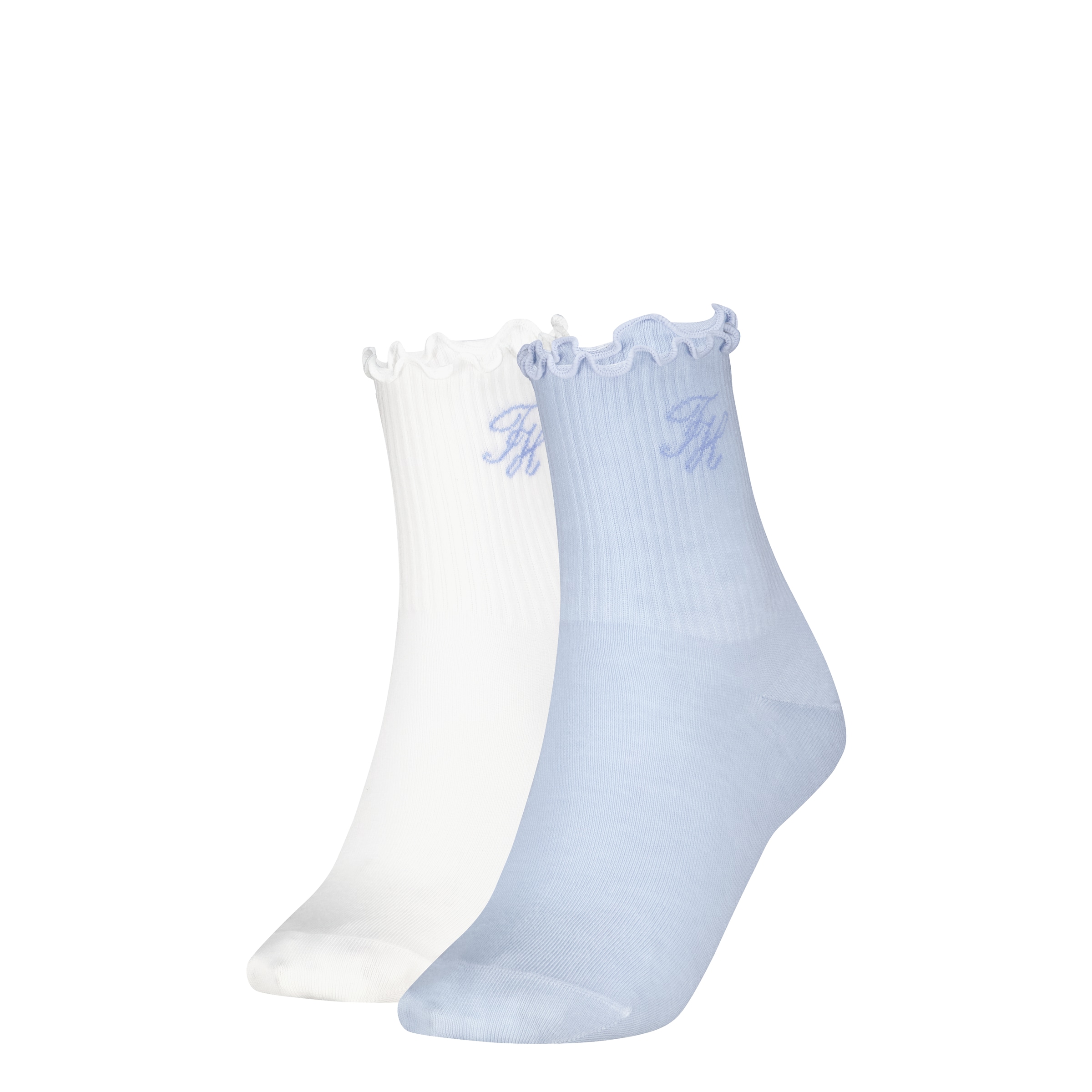 Tommy Hilfiger Kurzsocken "TH WOMEN SHORT SOCK 2P REFINED MONOGRAM" 2 Paar günstig online kaufen