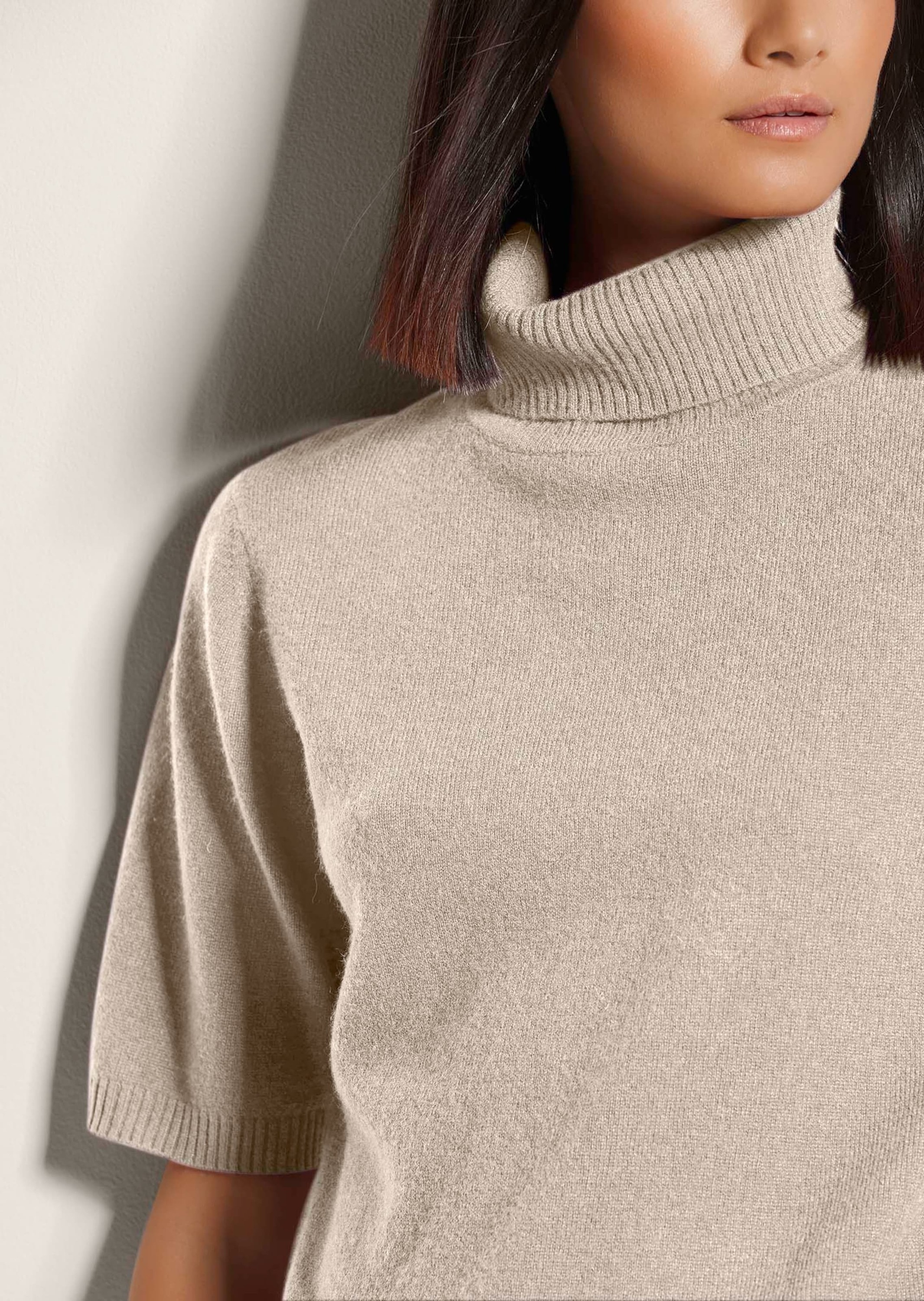 MADELEINE Longpullover »Pullover Kaschmirpullover mit Rollkragen«