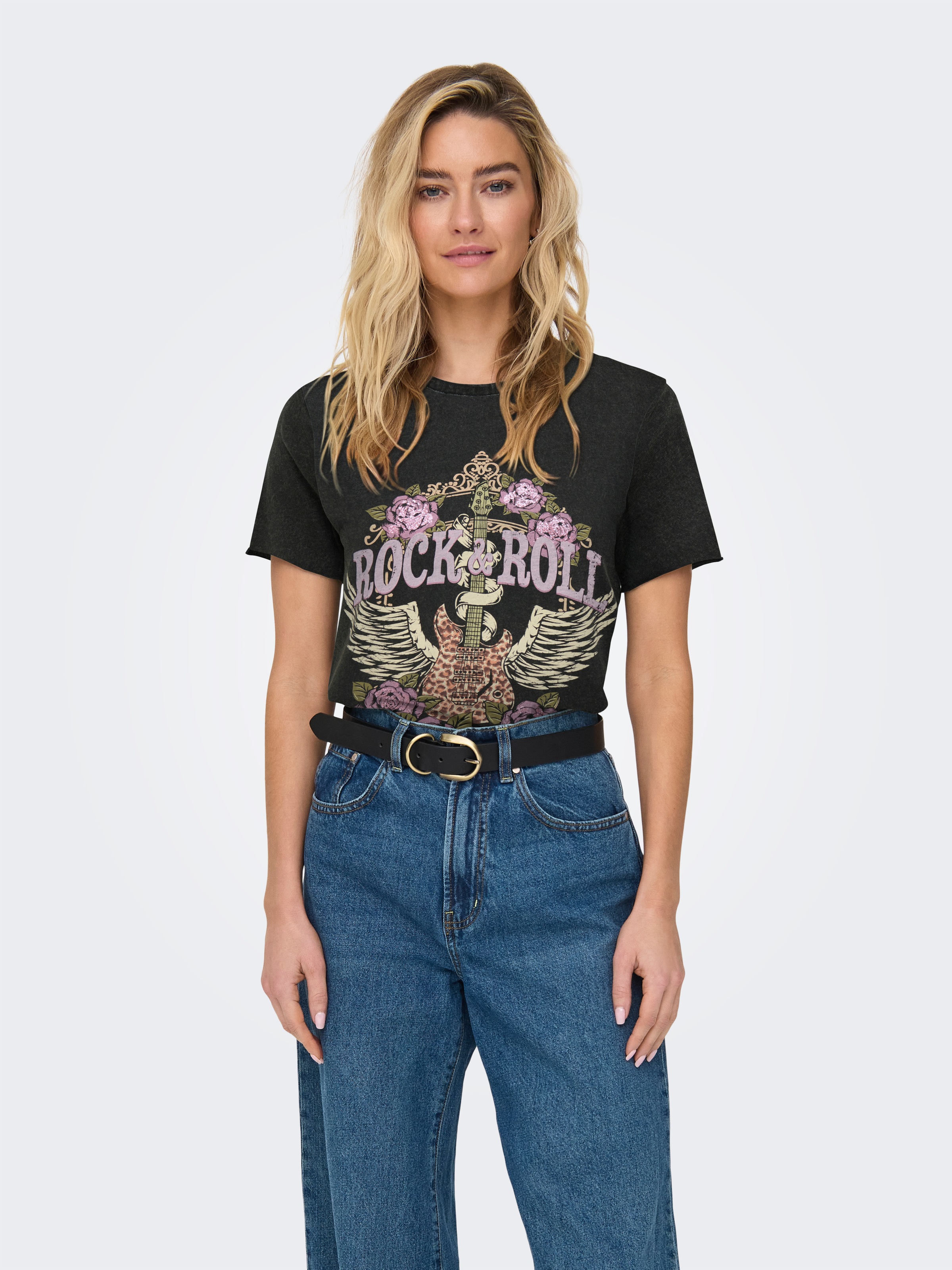 ONLY "ONLLUCY REG S/S TOP JRS NOOS" unterschiedlich bedruckt günstig online kaufen