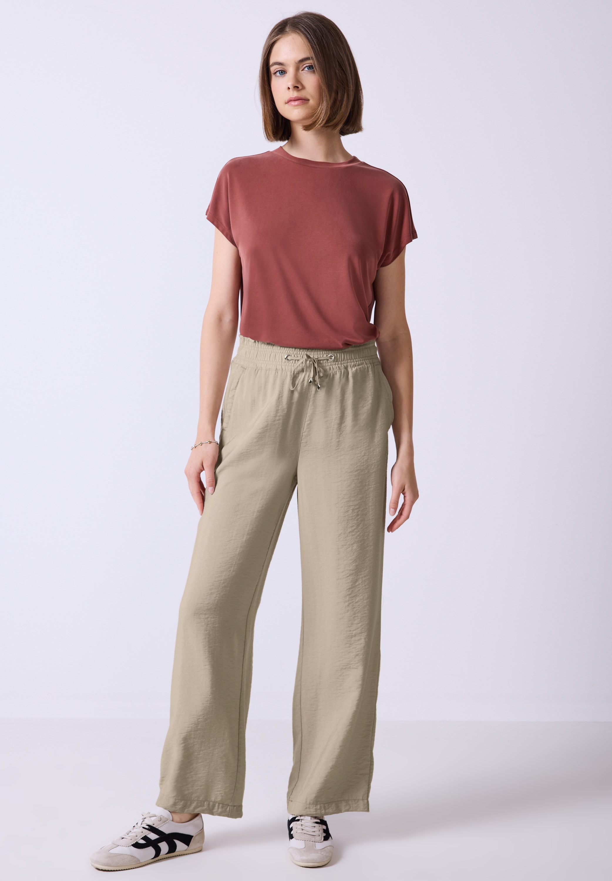 STREET ONE STUDIO Stoffhose, High Waist