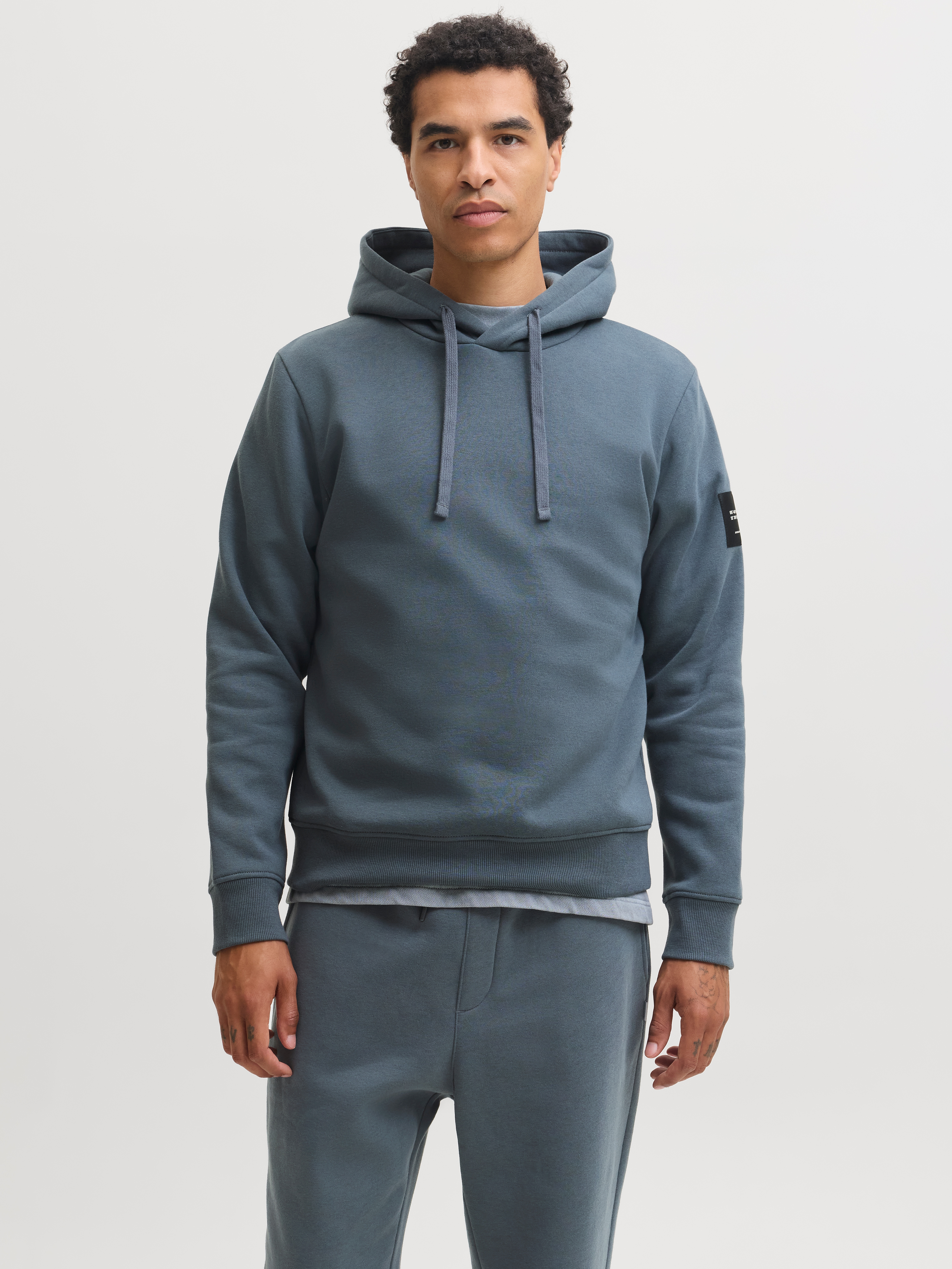 Jack & Jones "JJCLEVELAND SWEAT HOOD SN", Materialmix, regular fit