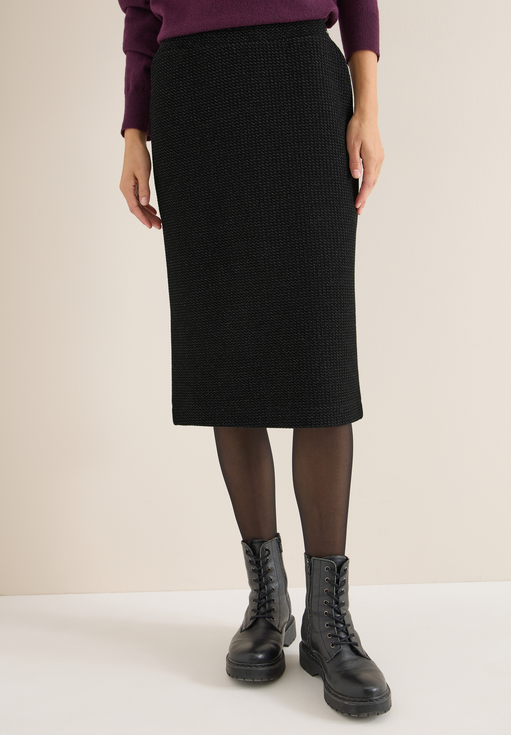 Cecil Midirock mit Glitzerdetails und Gummizug günstig online kaufen