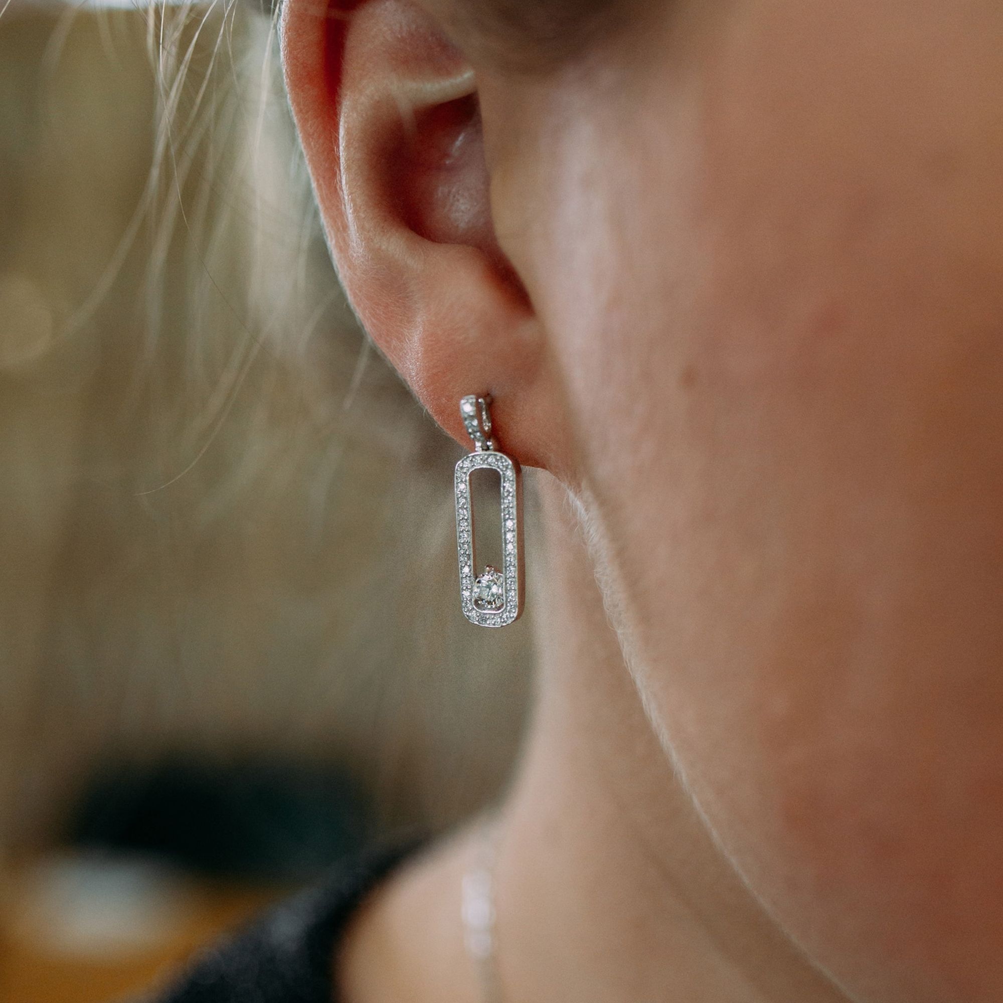 Julie Julsen Paar Ohrstecker »925 Silber rhodiniert Zirkonia weiß«