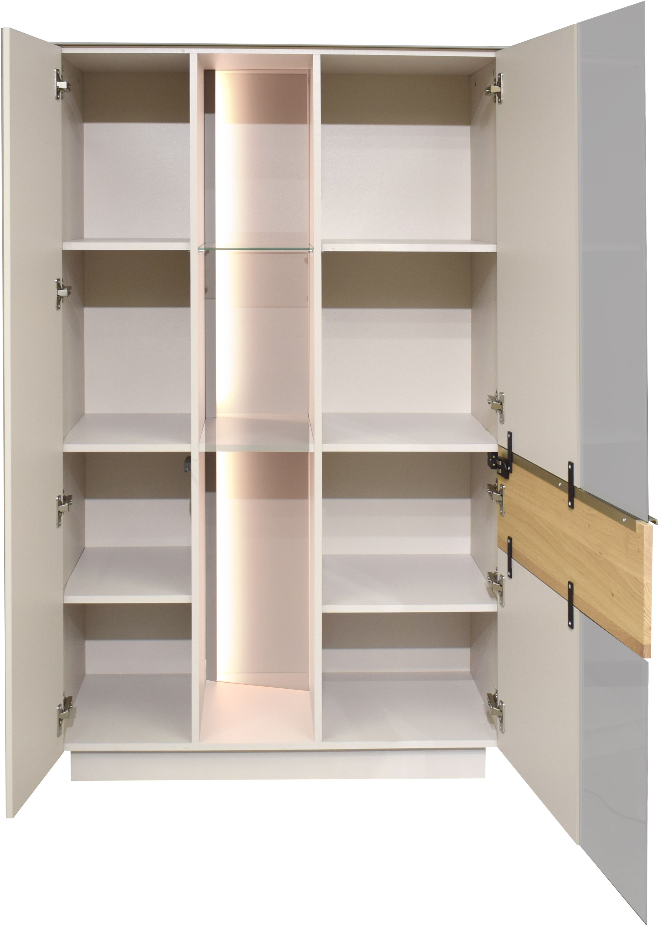 Mäusbacher Highboard »Nova« Highboard, BHT 96/151/42 cm, inkl. Griffbeleuchtung, Türdämpfung