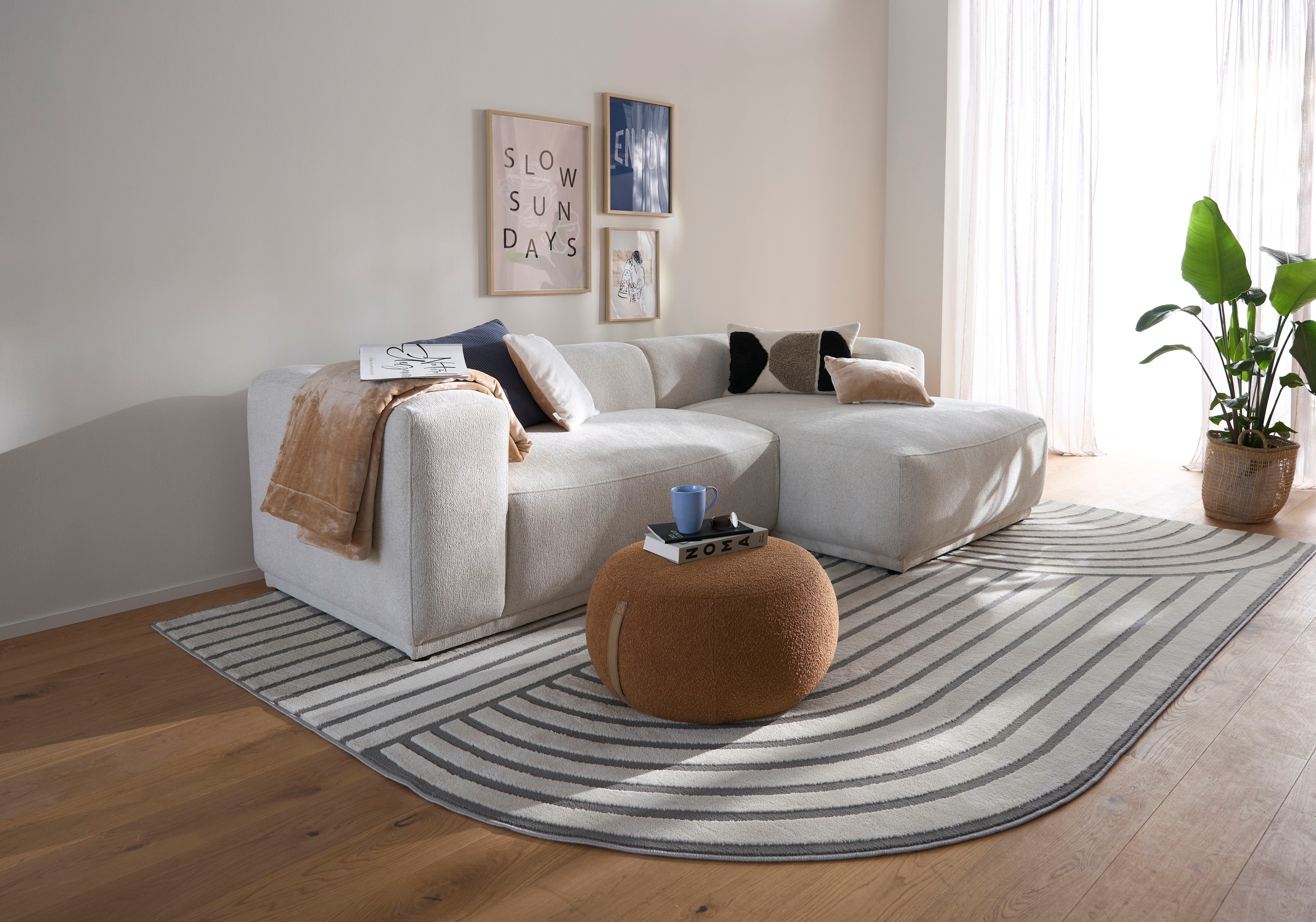 s.Oliver Ecksofa "EMMERIK Designersofa, L-Form mit Wellenfederung, B/T/H: 2 günstig online kaufen