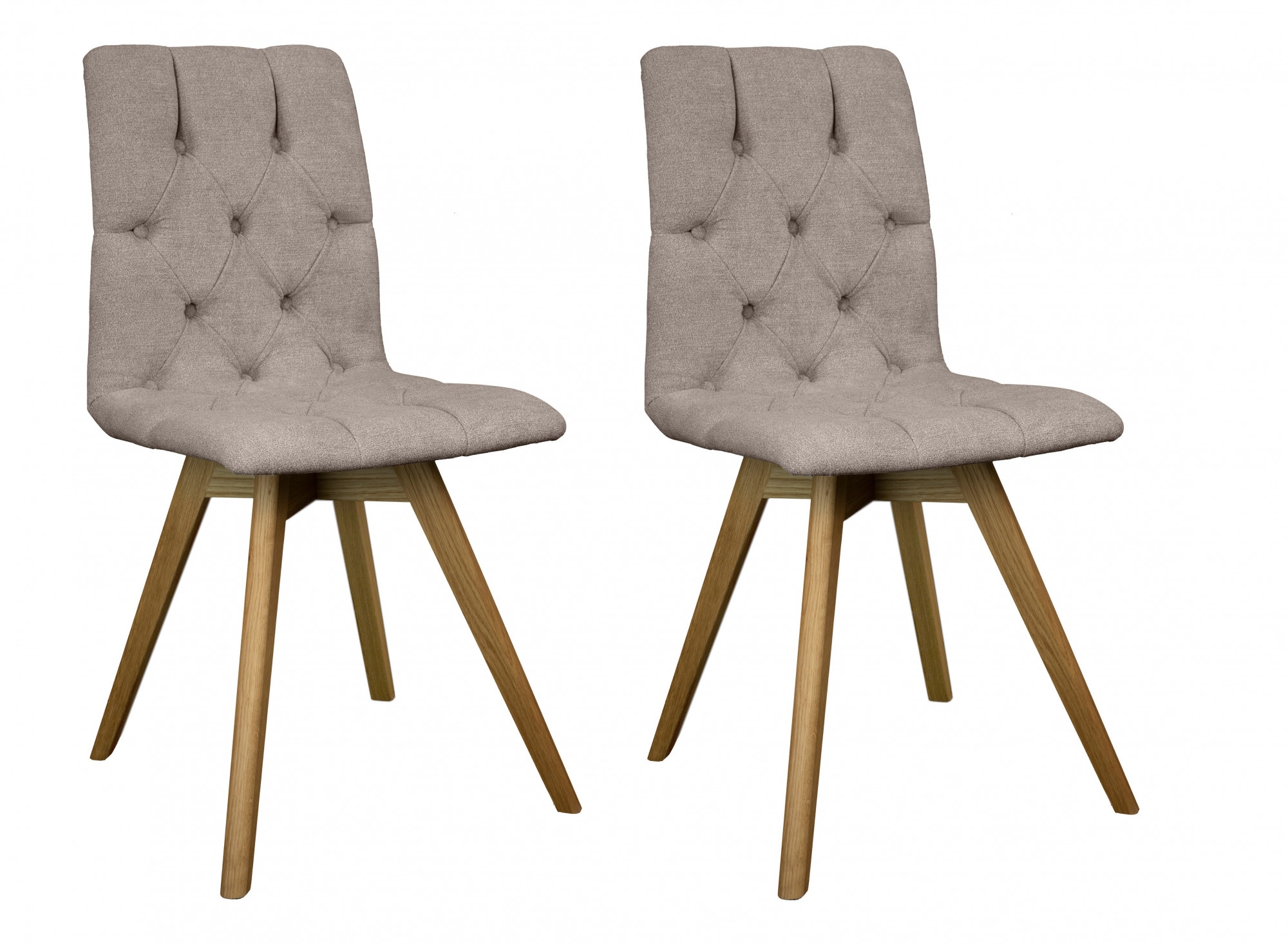 andas Esszimmerstuhl "Rania" (Set) 2 Stk.Massivholzgestell, mit Knopfheftun günstig online kaufen