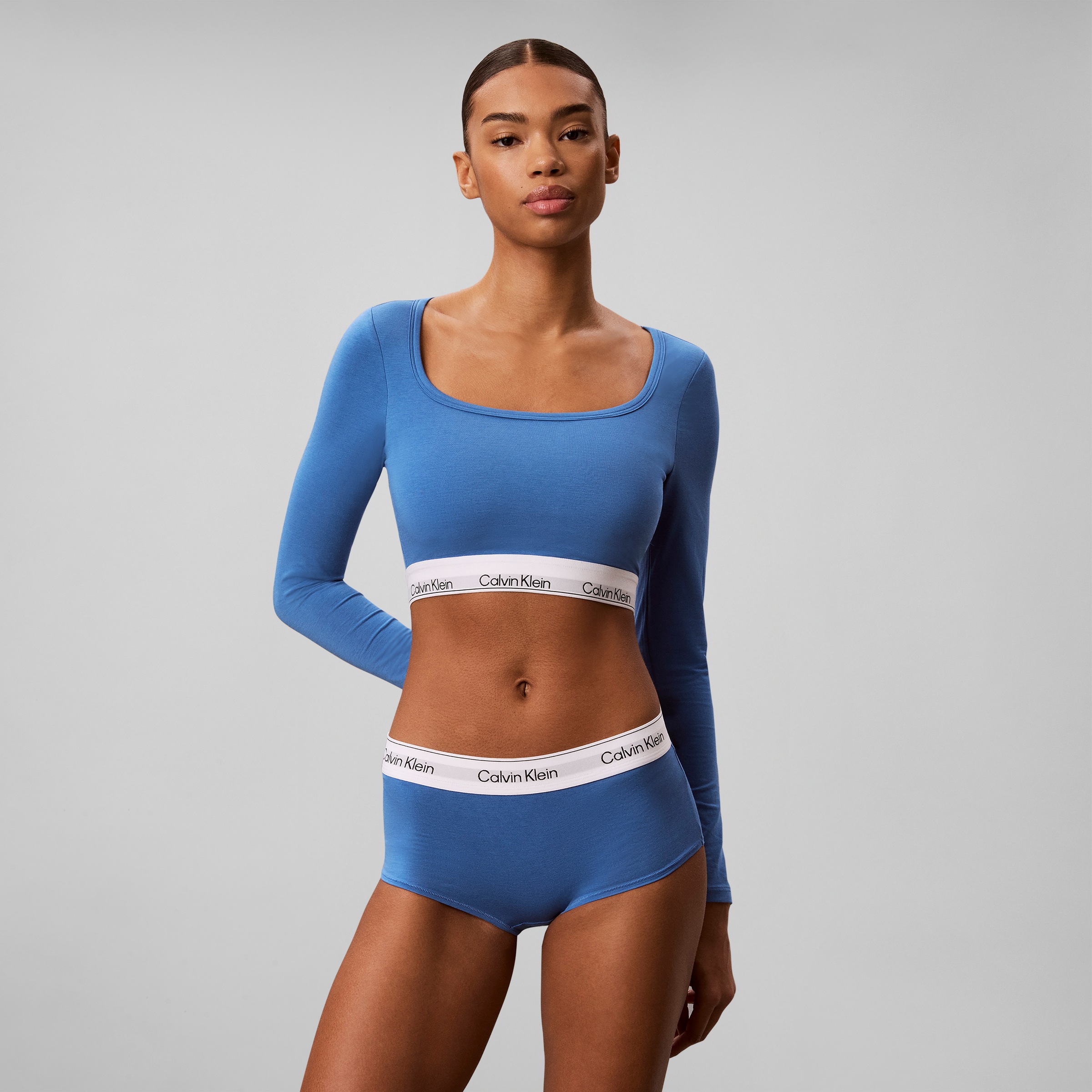 Calvin Klein Underwear Panty "BOYSHORT" elastischer Logo-Bund