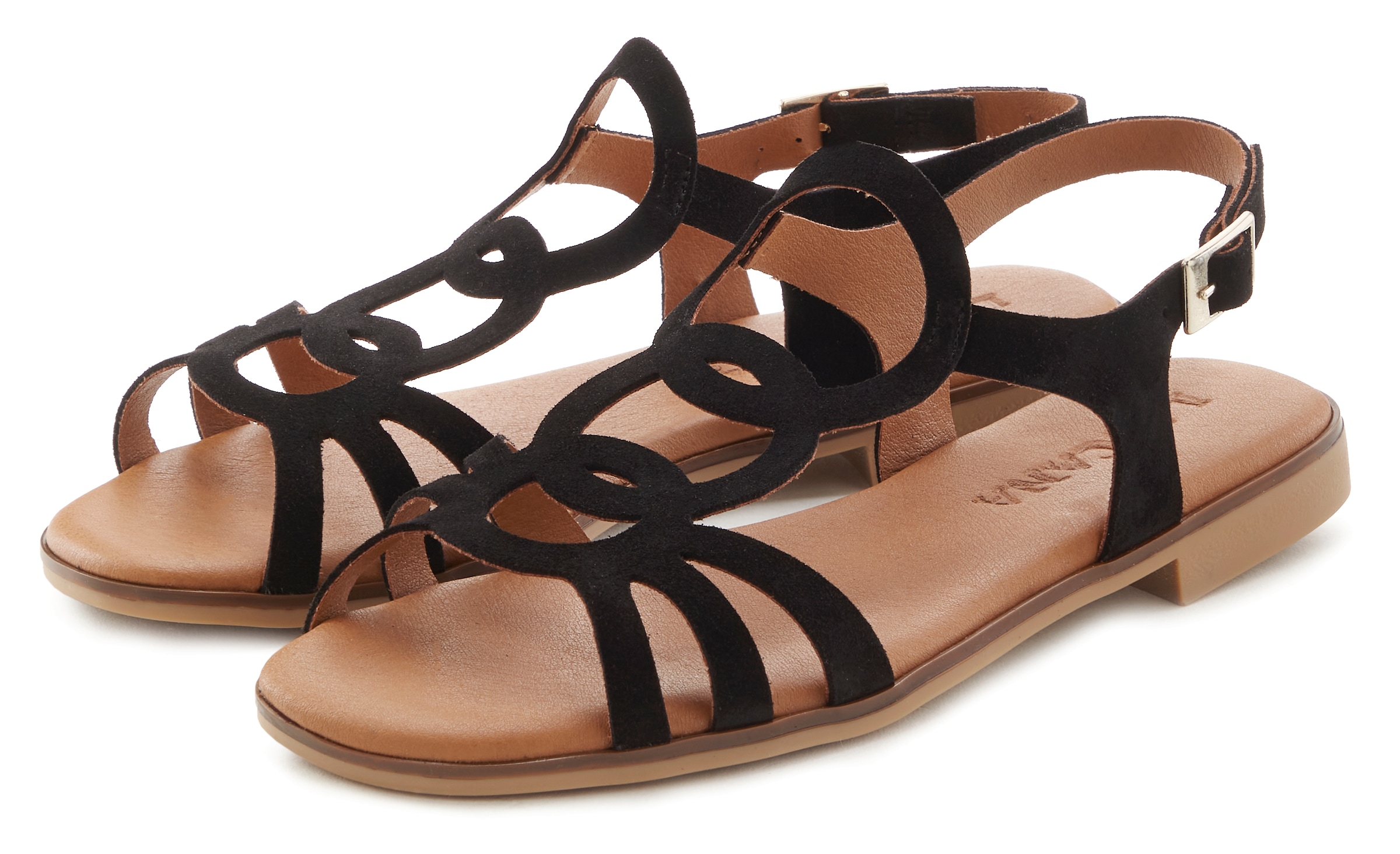 LASCANA Sandale "Sommerschuh", aus hochwertigem Leder, Sandalette, Sommersc günstig online kaufen