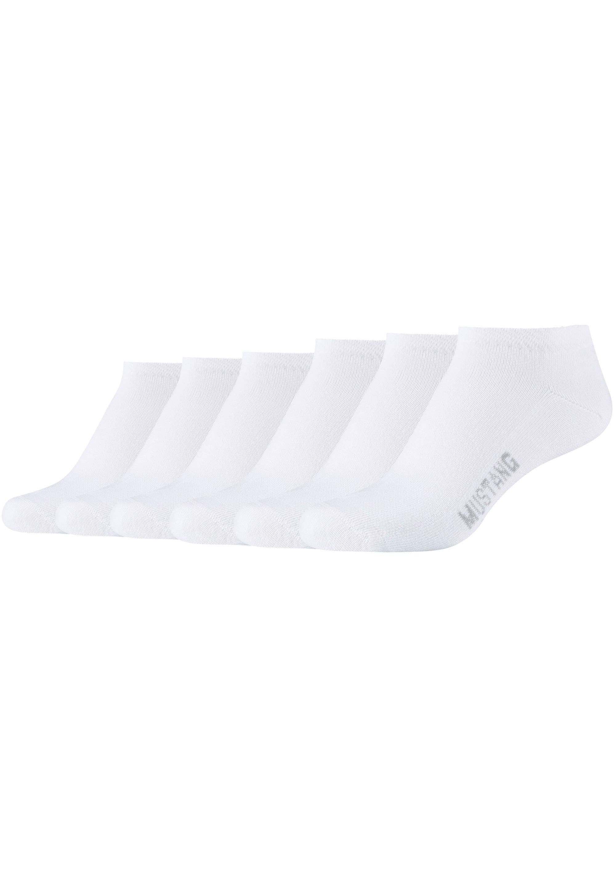 MUSTANG Kurzsocken "casual" 6 Stk. tlg. mit elastischem Komfortbund günstig online kaufen