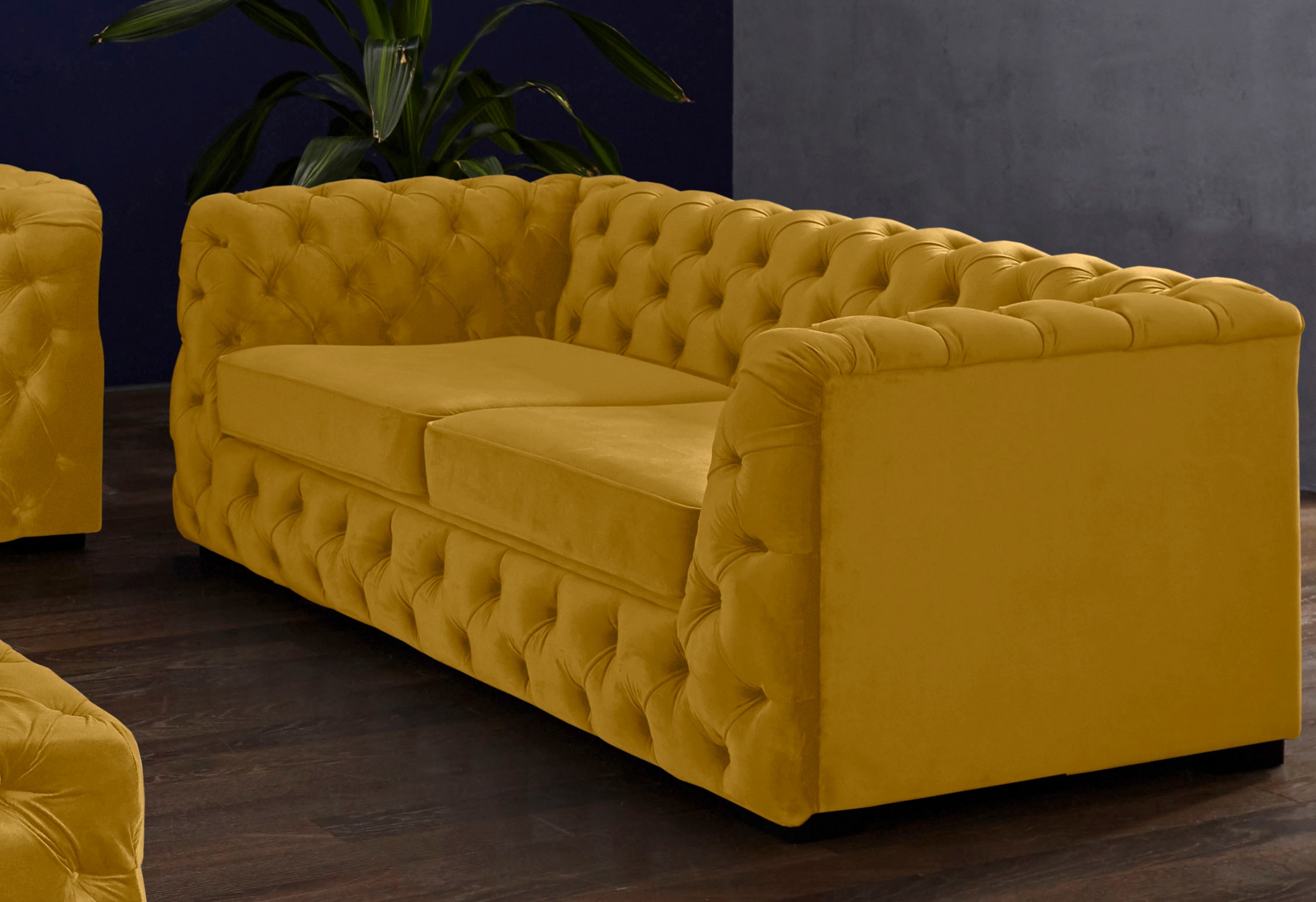 Guido Maria Kretschmer Home&Living Chesterfield-Sofa »Kalina«, mit klassischer Chesterfield-Knopfheftung