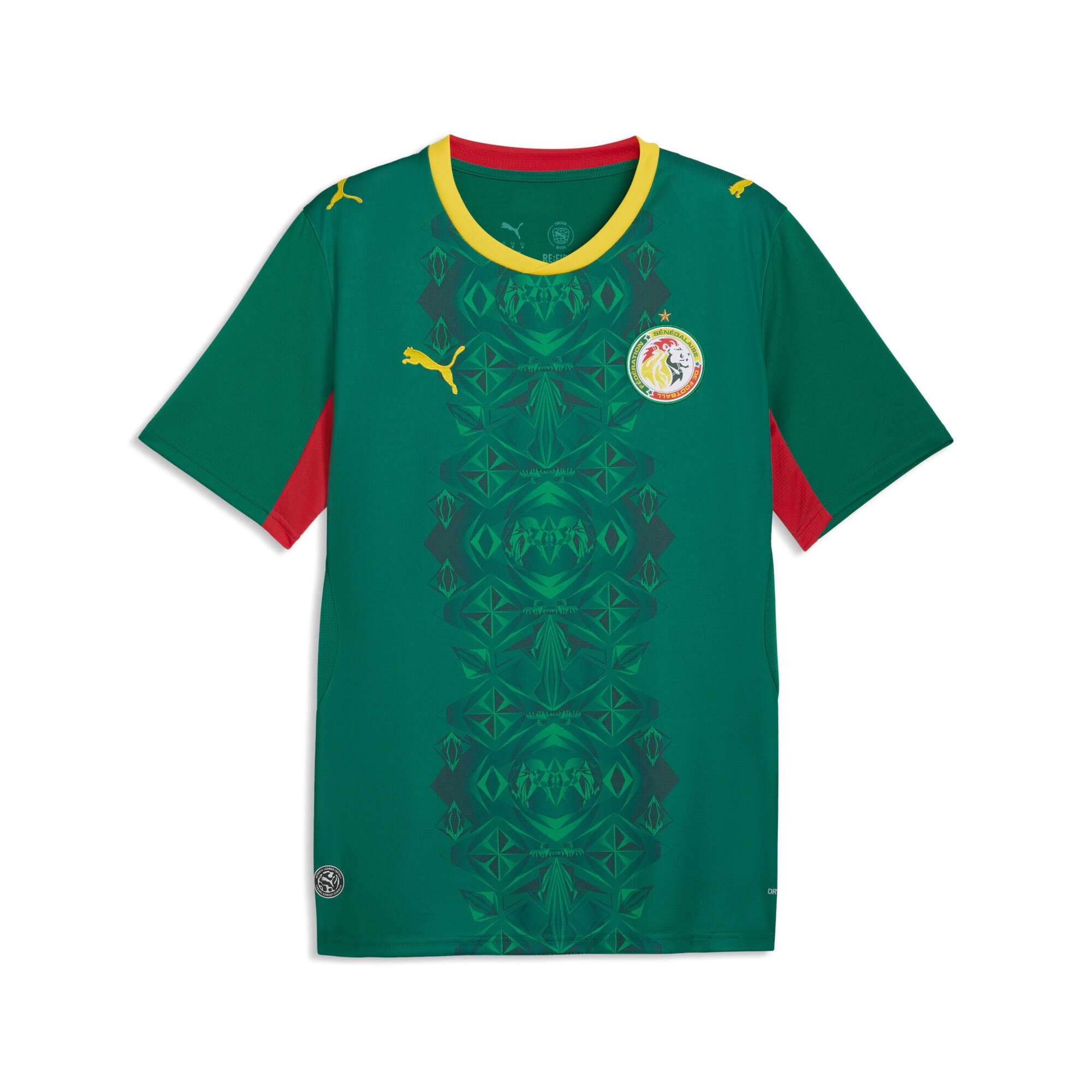 PUMA Herren Trainingsshirt "Senegal 2026 Auswärtstrikot Herren", grün, Gr. S, Obermaterial: 100% Polyester. Kragen: 100% Polyester. Einsatz: 100%