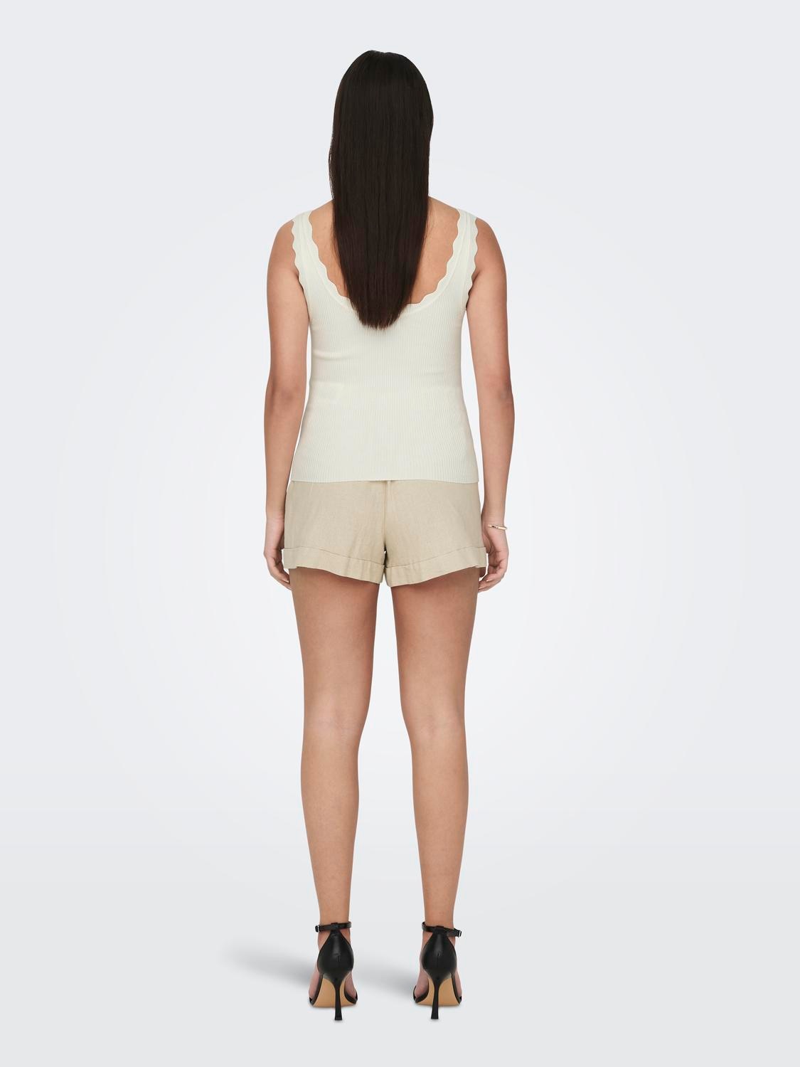 JDY Stricktop »JDYNANNA S/L SCALLOP EDGE TOP KNT NOOS«