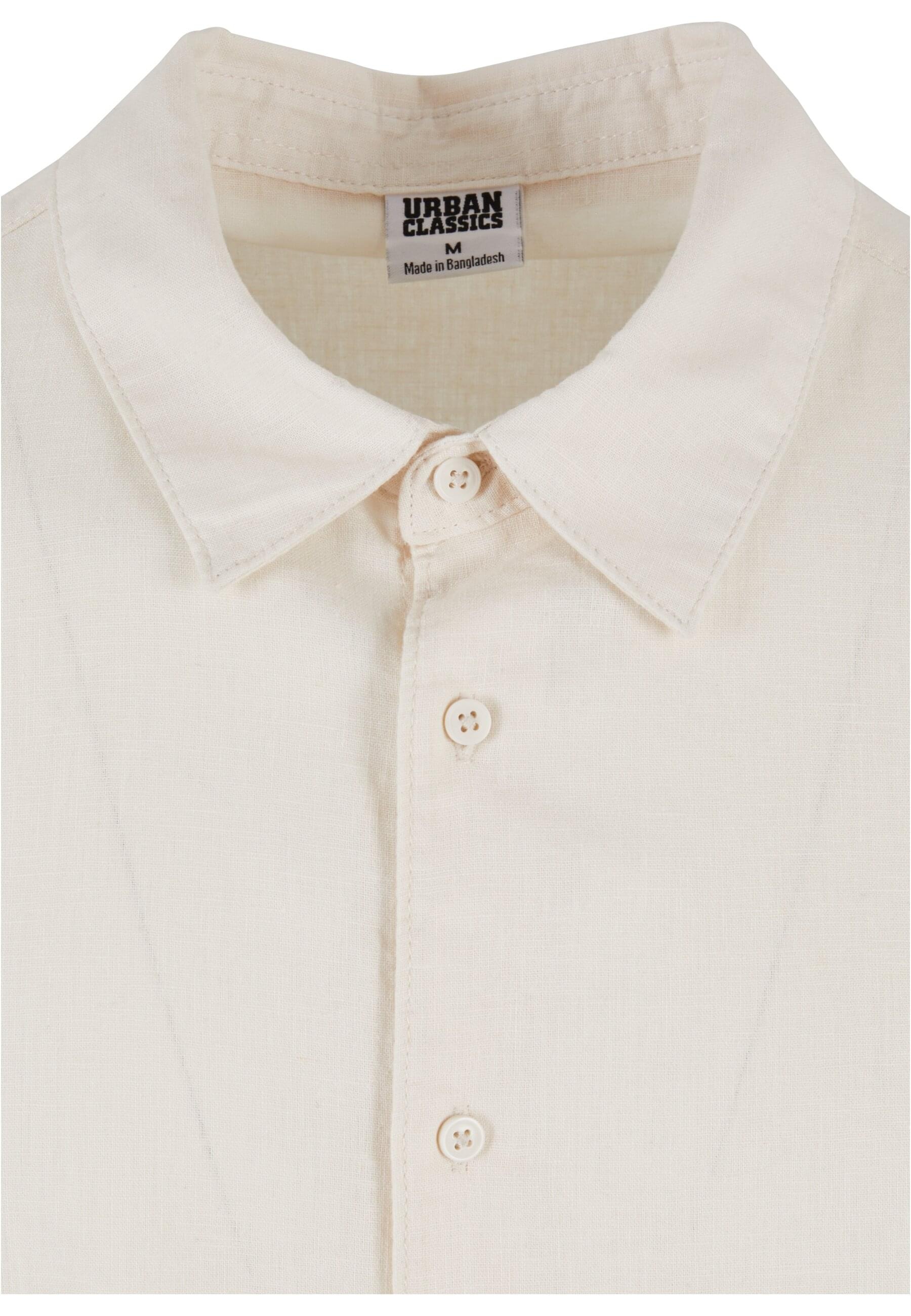 URBAN CLASSICS Langarmhemd »Urban Classics Herren Boxy Cotton Linen Shirt«, (1 tlg.)