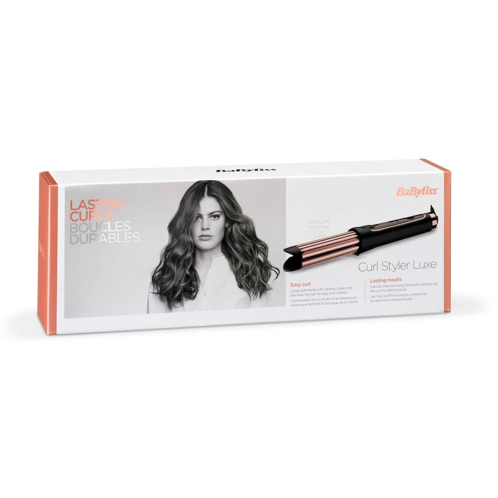 BaByliss Lockenstab »C112E Curl Styler Luxe«, Keramik-Beschichtung, mit Heiß-Kalt Technologie