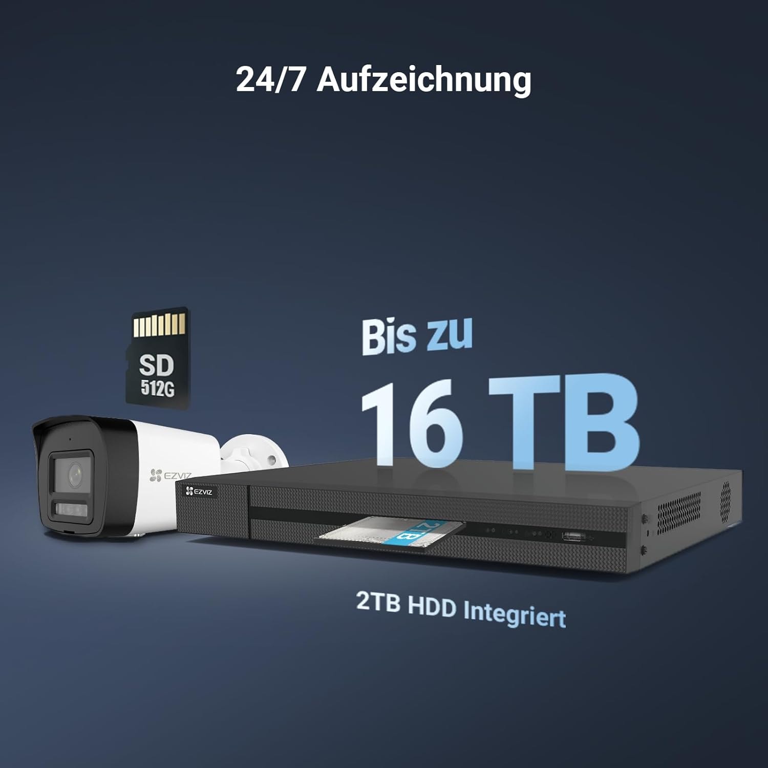 EZVIZ Überwachungskamera »X5K+H3K(4K) POE NVR kit«