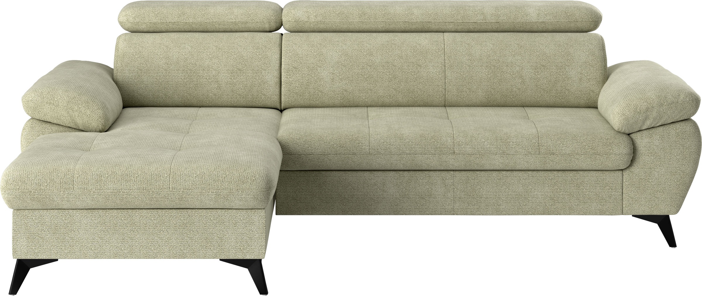 COTTA Ecksofa "Hudson L-Form, B: 261 cm" mit Kopfteilverstellung, optional günstig online kaufen