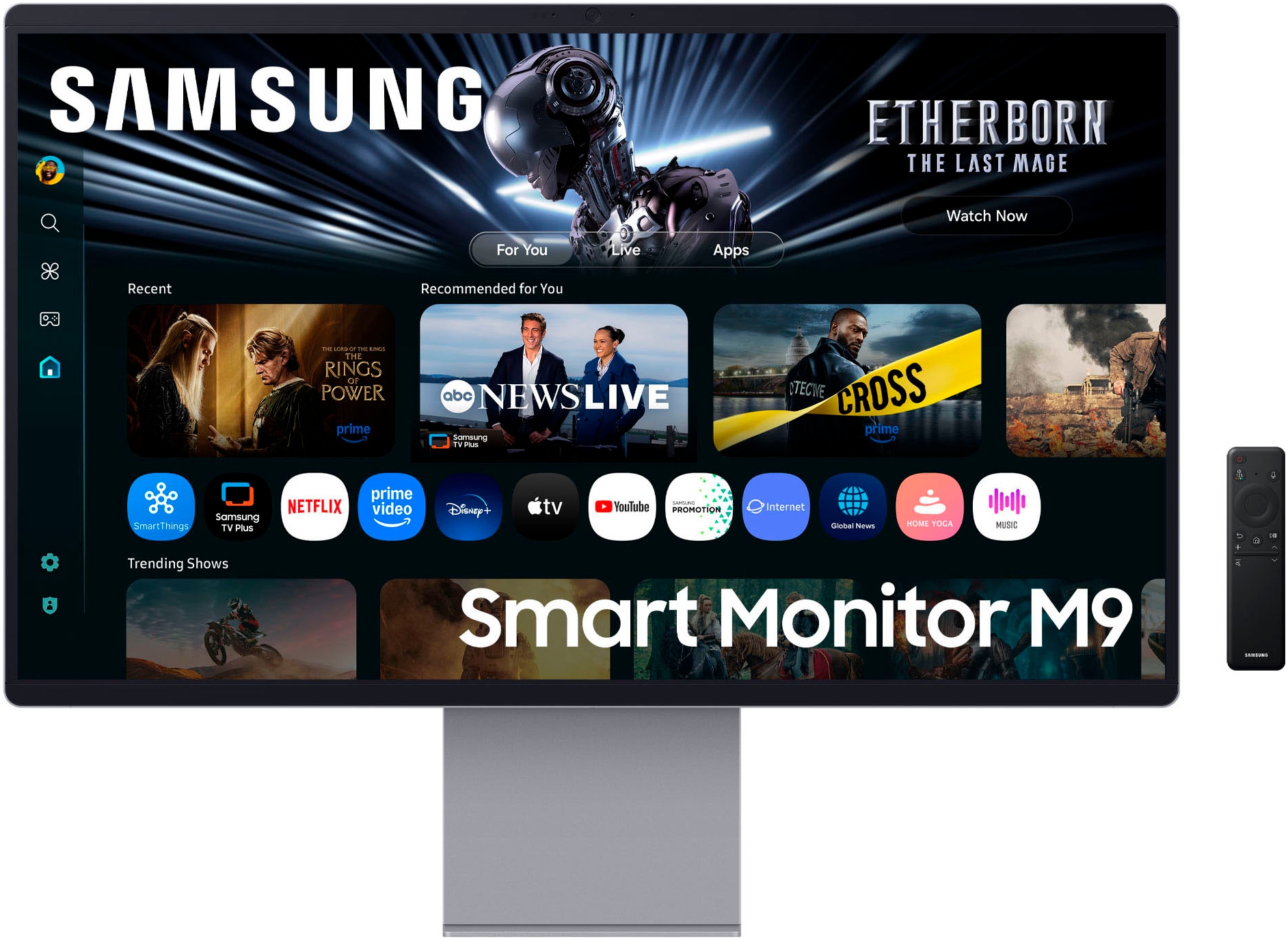SAMSUNG Smart Monitor "S32FM900SU", B:71,72cm H:42,38cm T:4,25cmsilber, Monitore