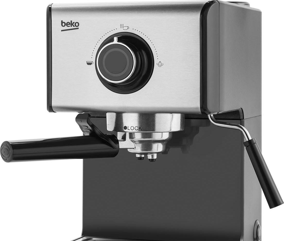 BEKO Espressomaschine »CEP5152B«, automatische Abschaltfunktion; Milchaufschäumdüse; Tassenvorwärmung