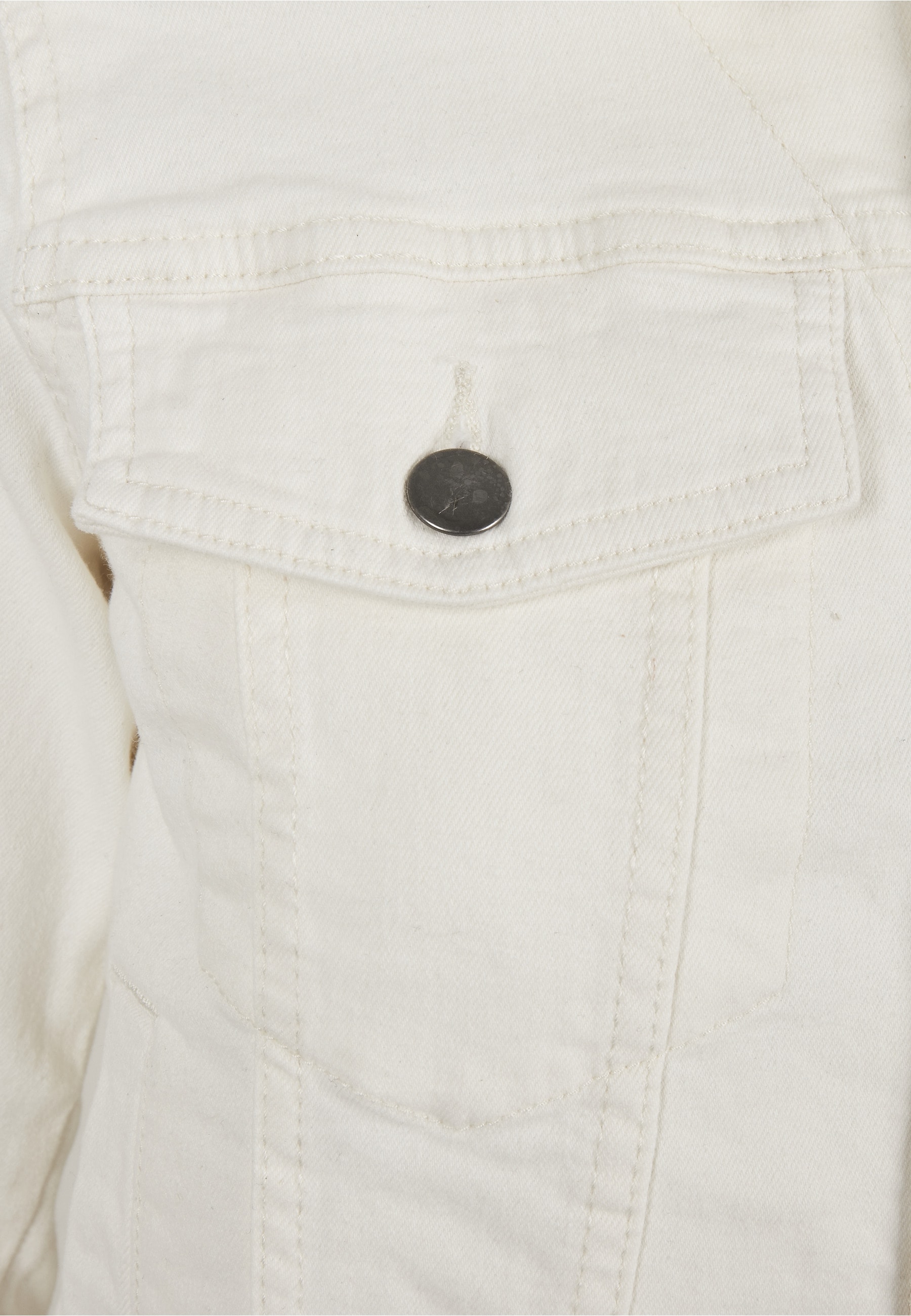 URBAN CLASSICS Jeansjacke »Urban Classics Damen Ladies Organic Denim Jacket« 1 Stk. tlg. ohne Kapuze