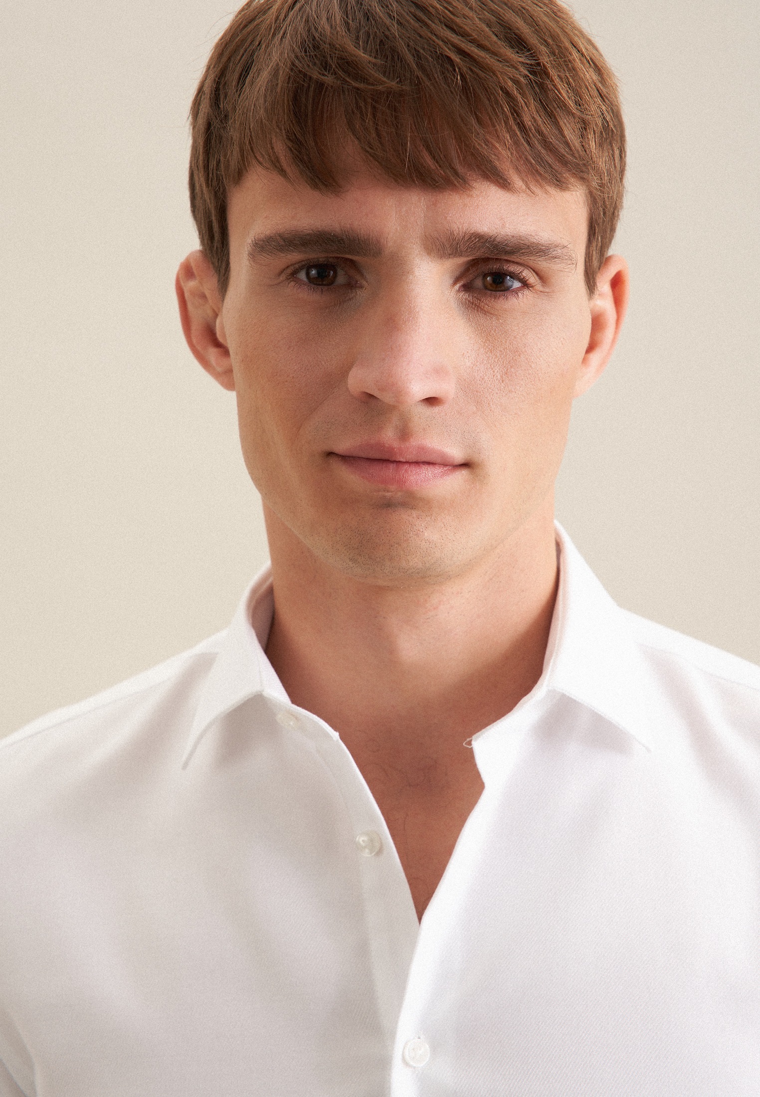 Thumbnail - seidensticker Businesshemd "Shaped" Shaped Langarm Kentkragen Uni