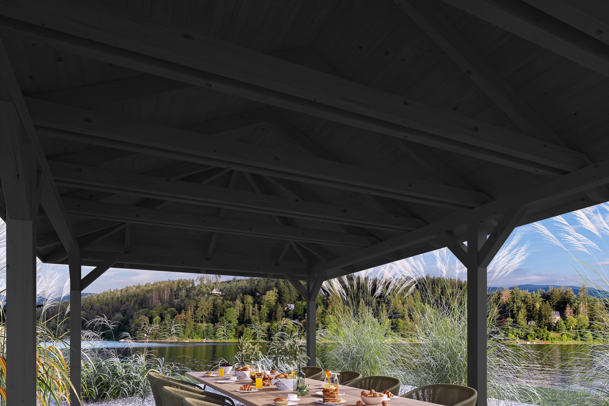 Thumbnail - Skanholz Pavillon "Orleans 3" 4-Eck, BxT: 504x916 cm