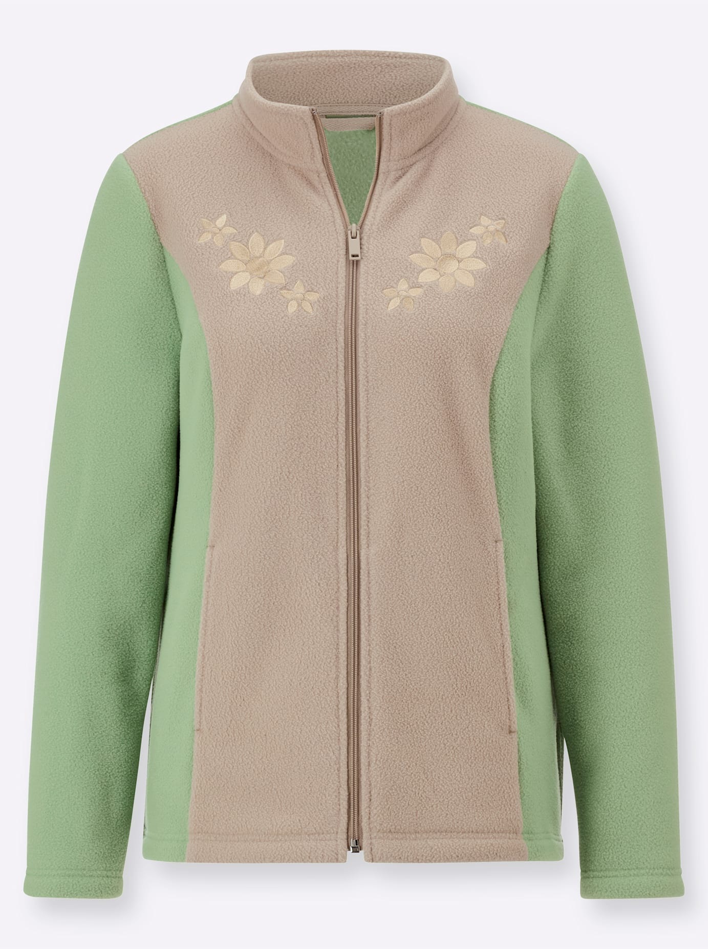 Classic Basics Women's Fleece Jacket Green Size 56 3