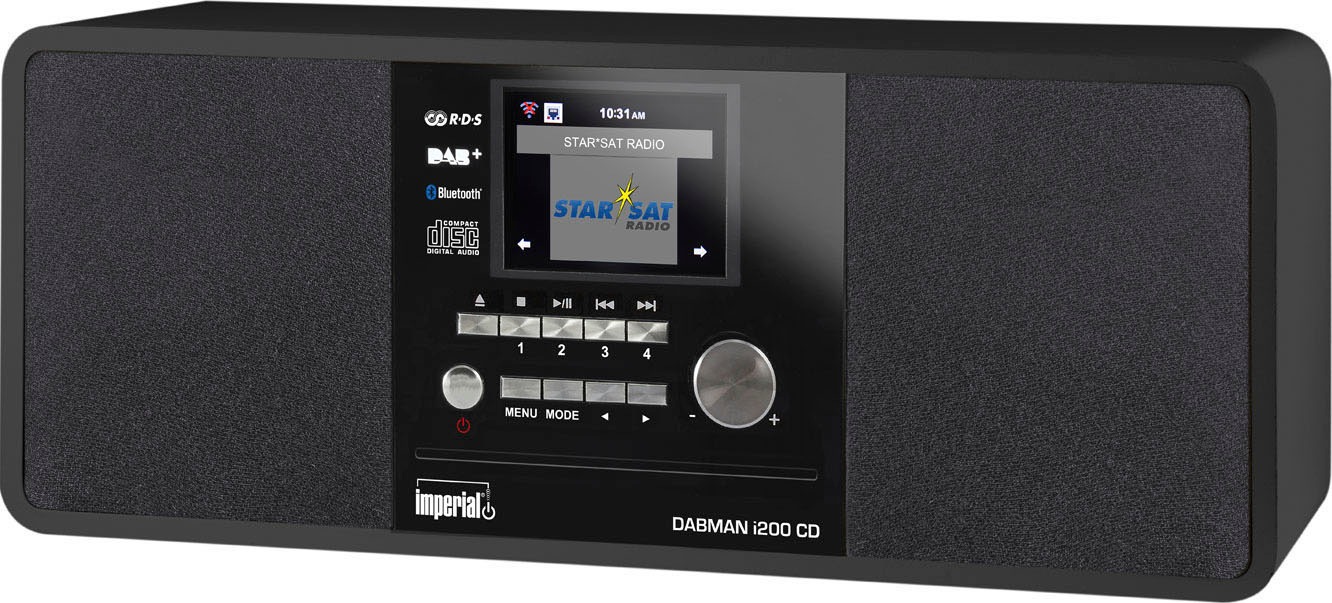 Digitalradio (DAB+) »DABMAN i200 CD«, (Bluetooth-WLAN-LAN (Ethernet) Digitalradio...